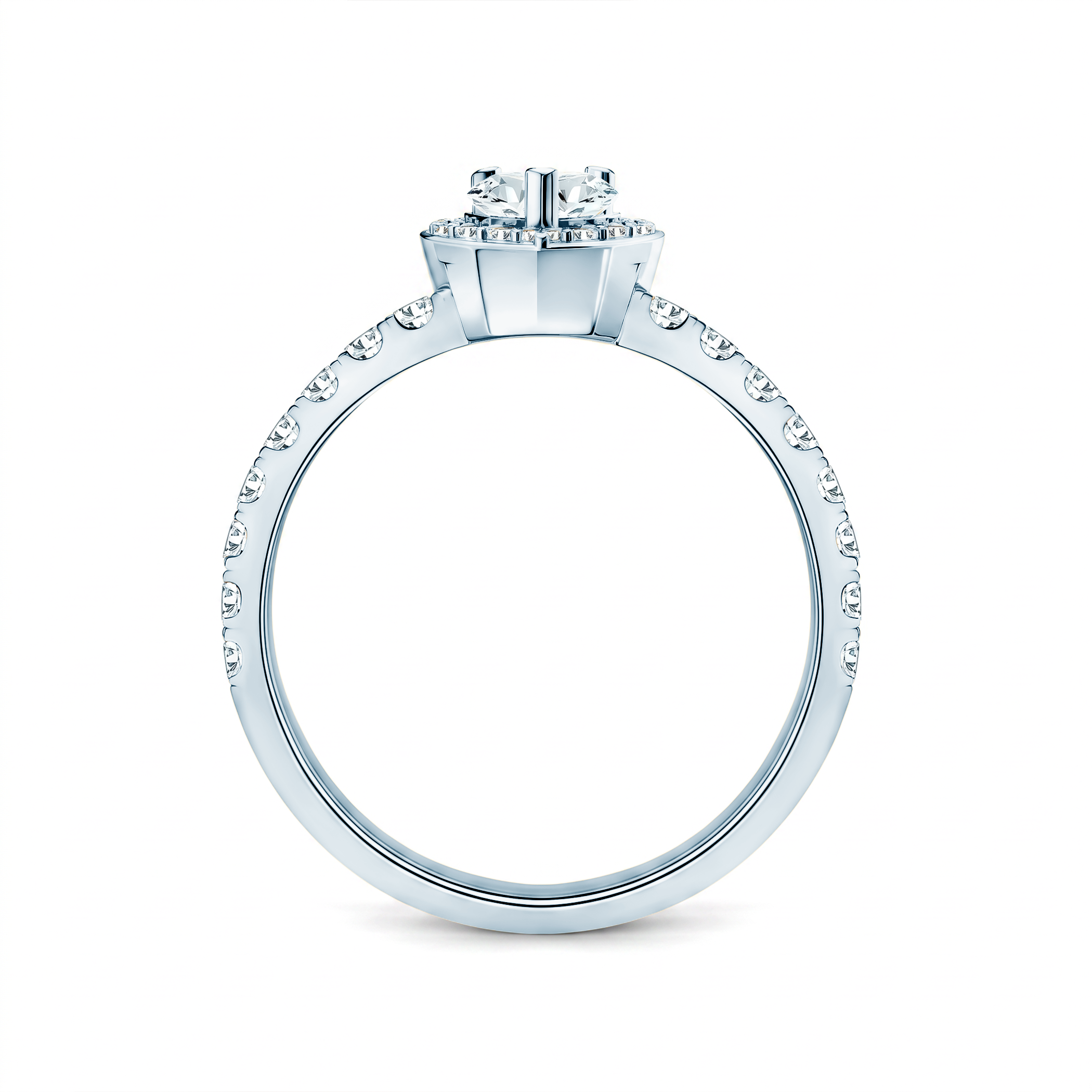 Engagement ring This Is Love: white gold, lab-grown diamond, heart cut - 3
