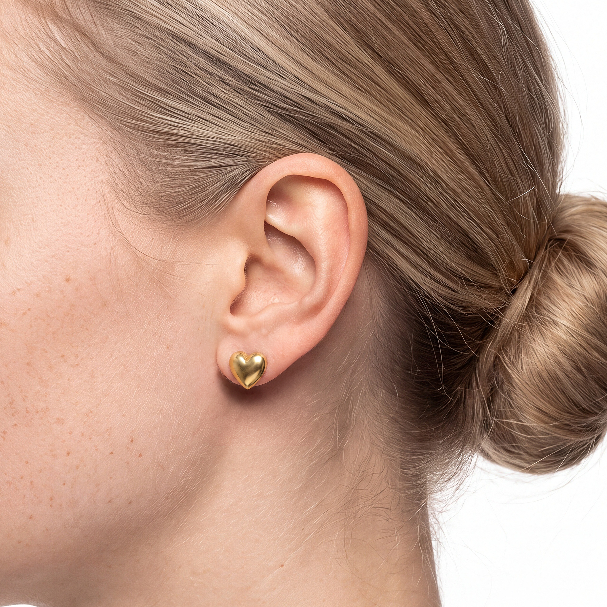 SAVICKI heart earrings: gold - 3