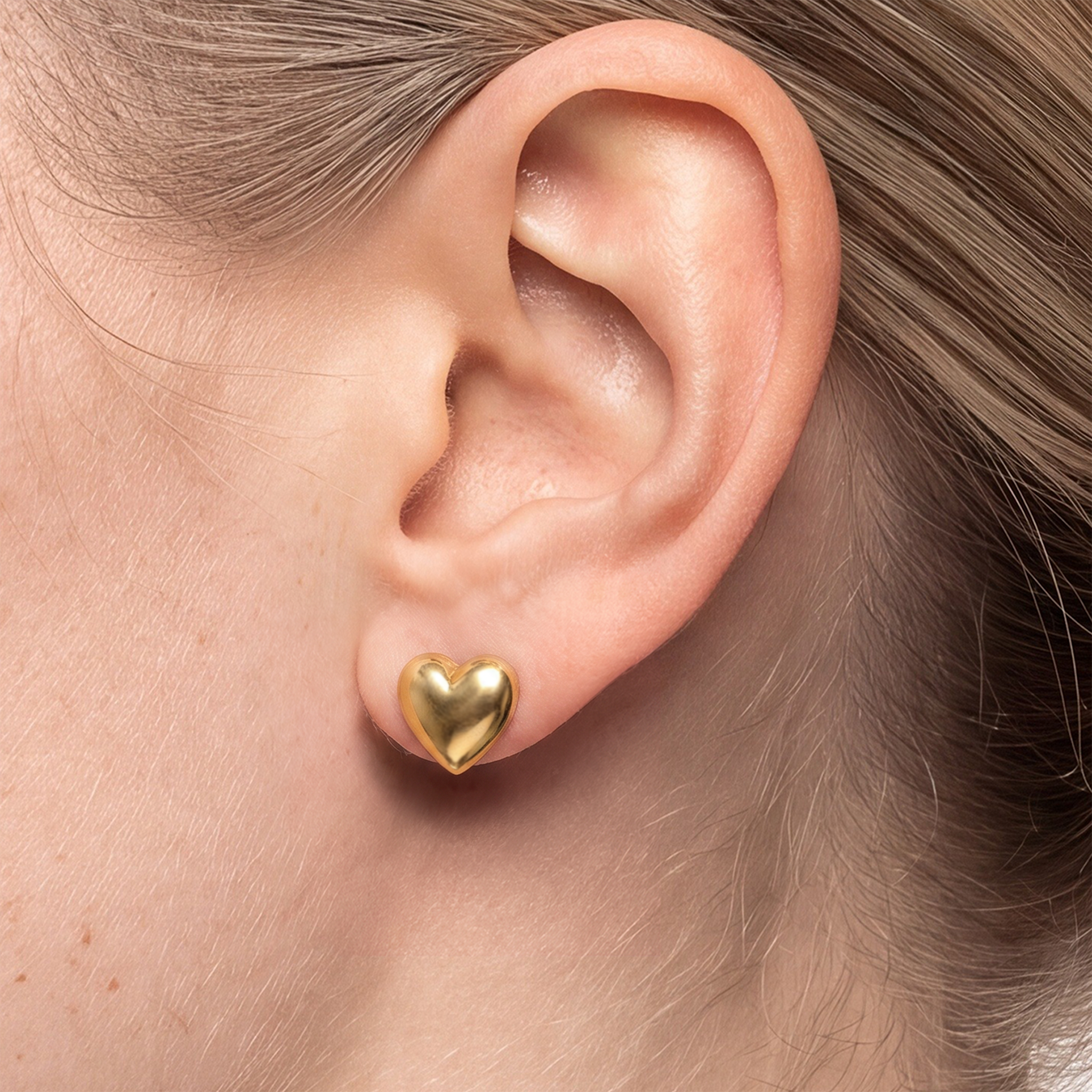 SAVICKI heart earrings: gold - 5