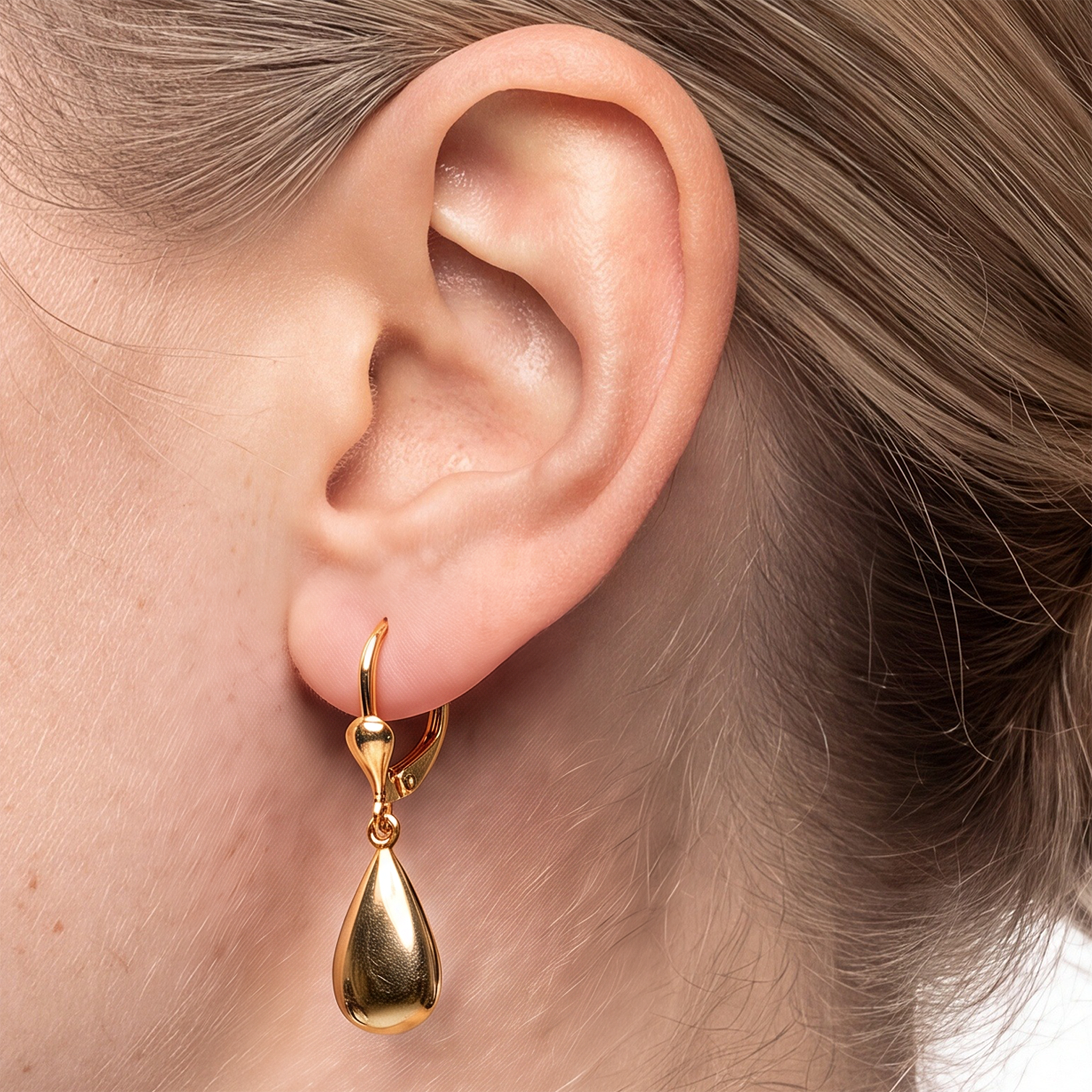 SAVICKI teardrop earrings: gold - 5
