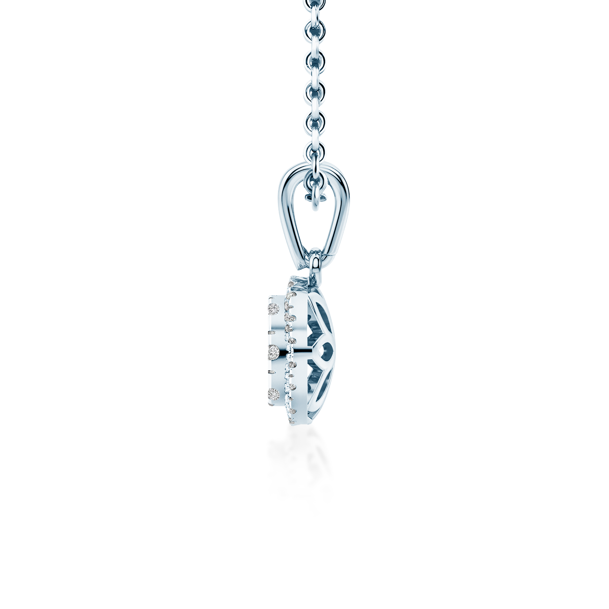 Zawieszka Cérémonie z białego złota 585 z diamentami  - 4
