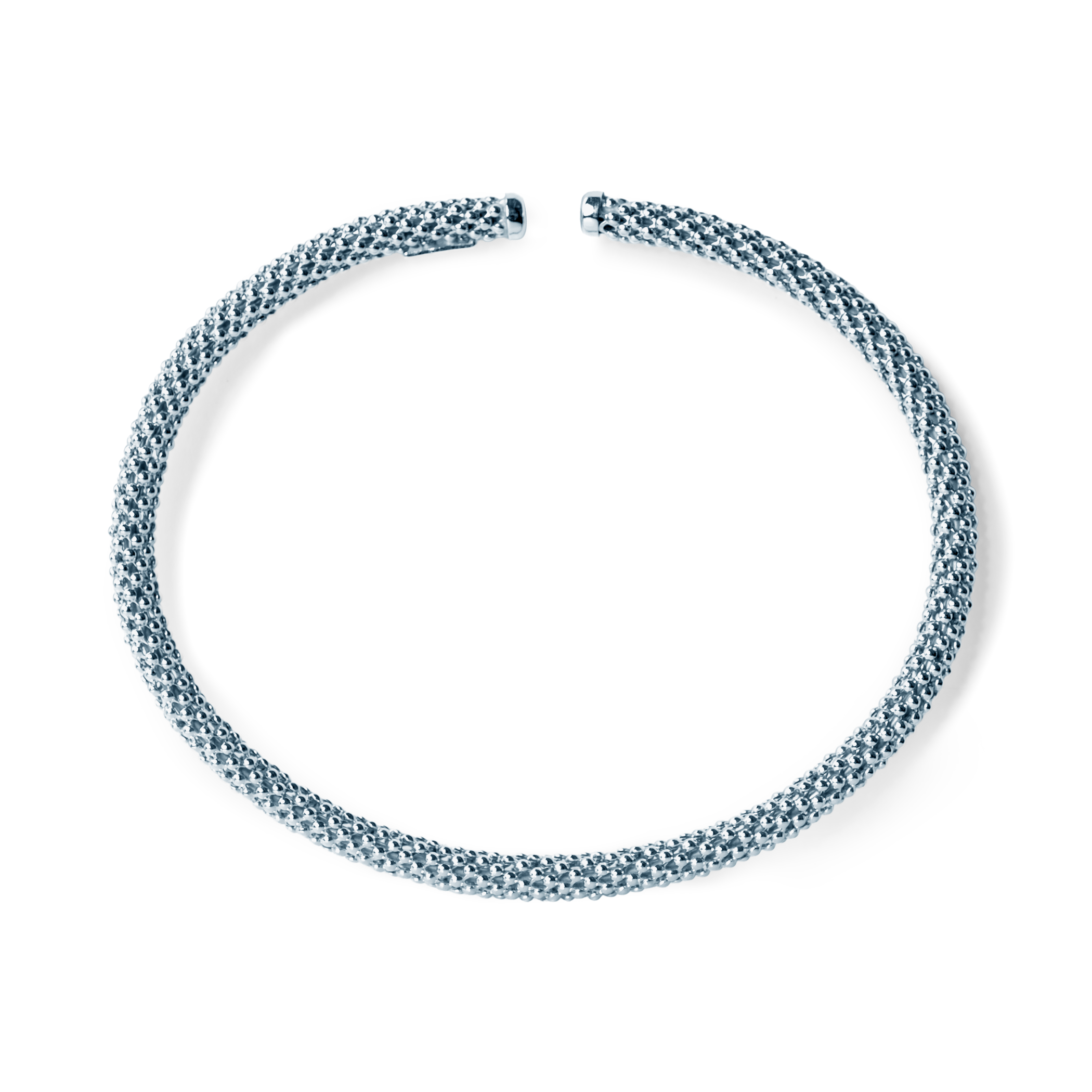 Bransoletka 3mm: srebna - 6