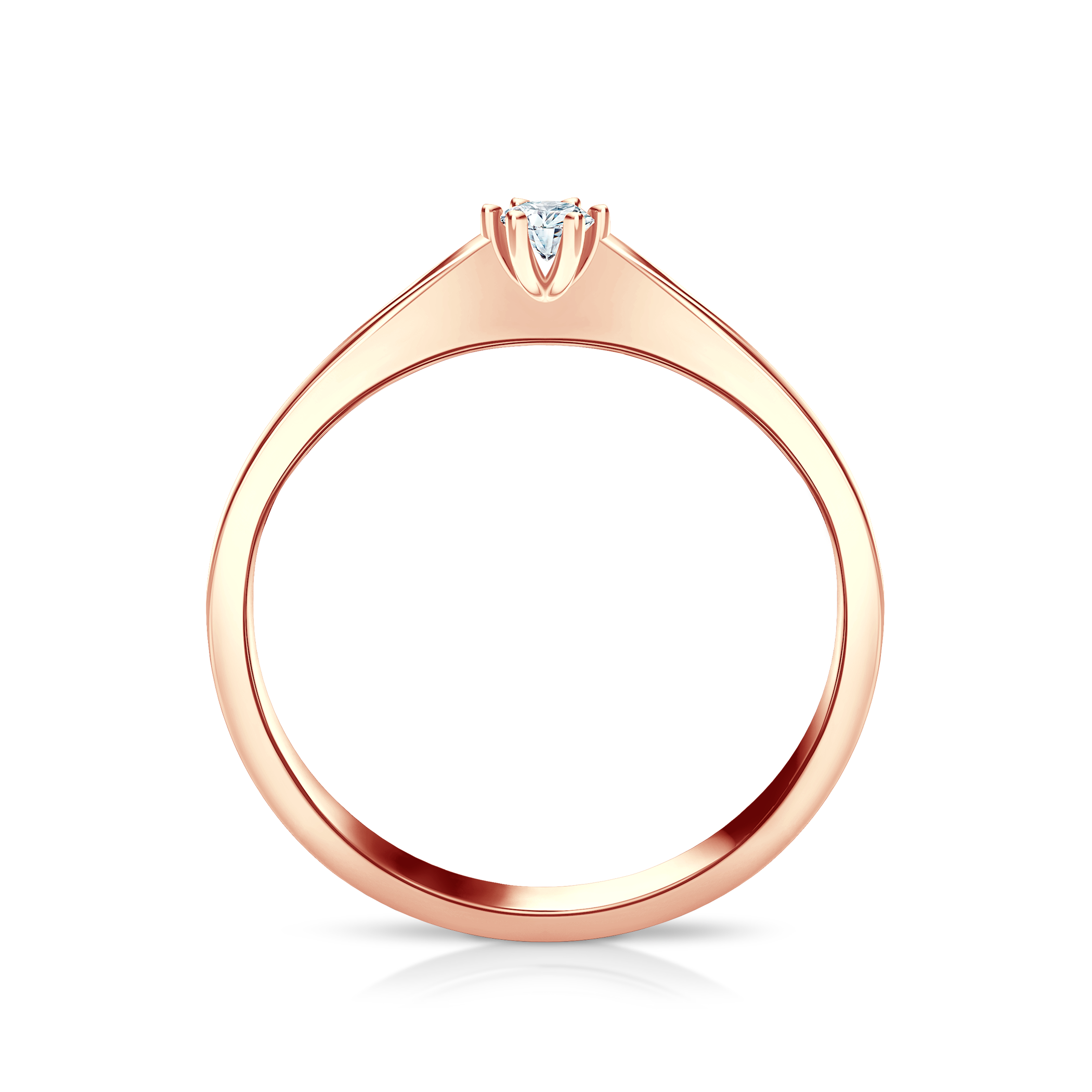 Verlobungsring SAVICKI: Roségold, Diamant