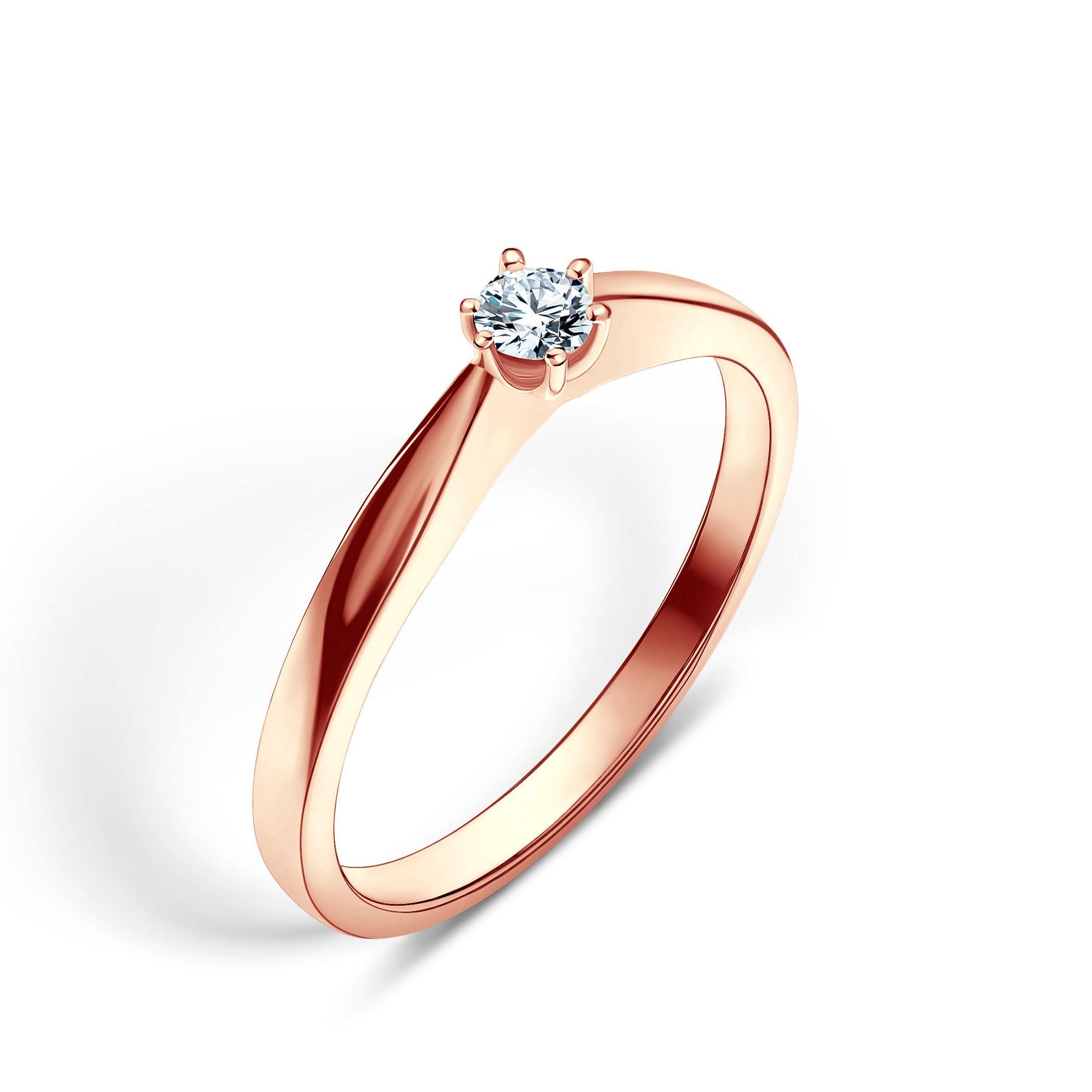 Verlobungsring SAVICKI: Roségold, Diamant