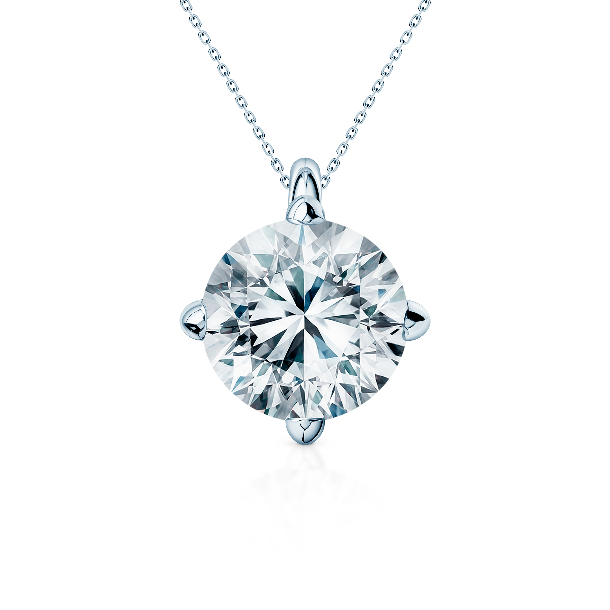 Ogrlica od bijelog zlata 585 s bijelim dijamantom 0.25ct 42 cm