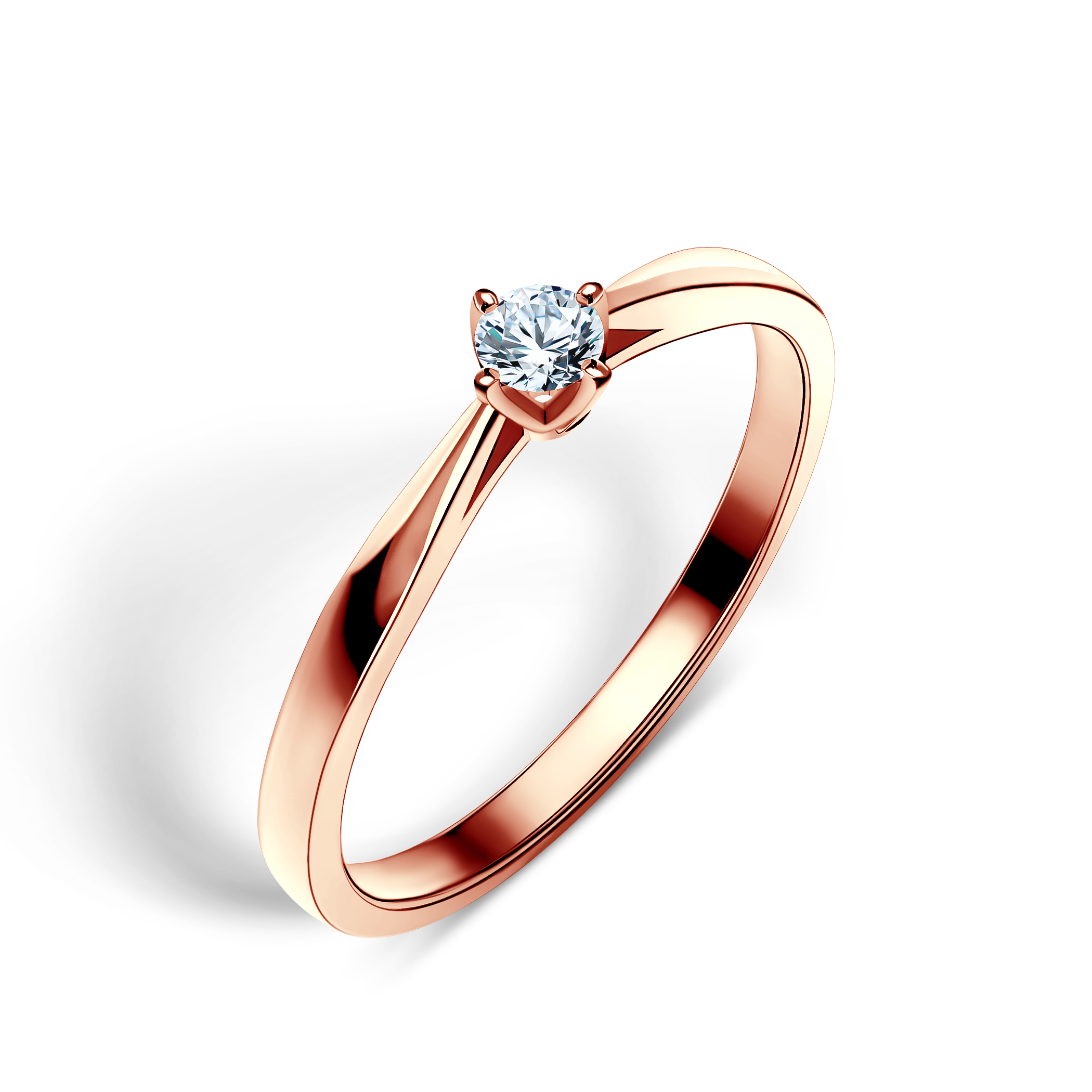 Verlobungsring SAVICKI: Roségold, Diamant