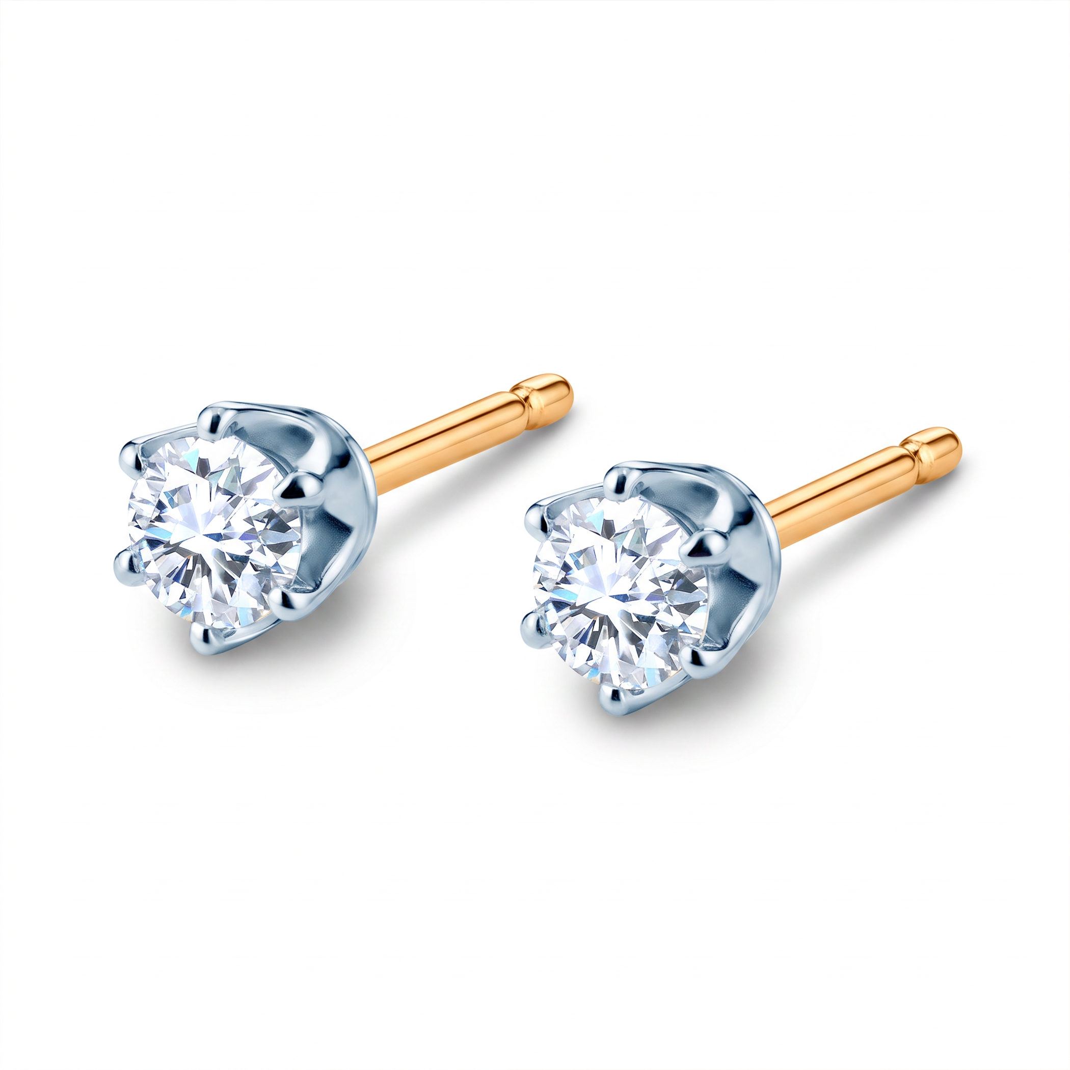 SAVICKI earrings: two-tone gold, lab-grown diamonds - 4