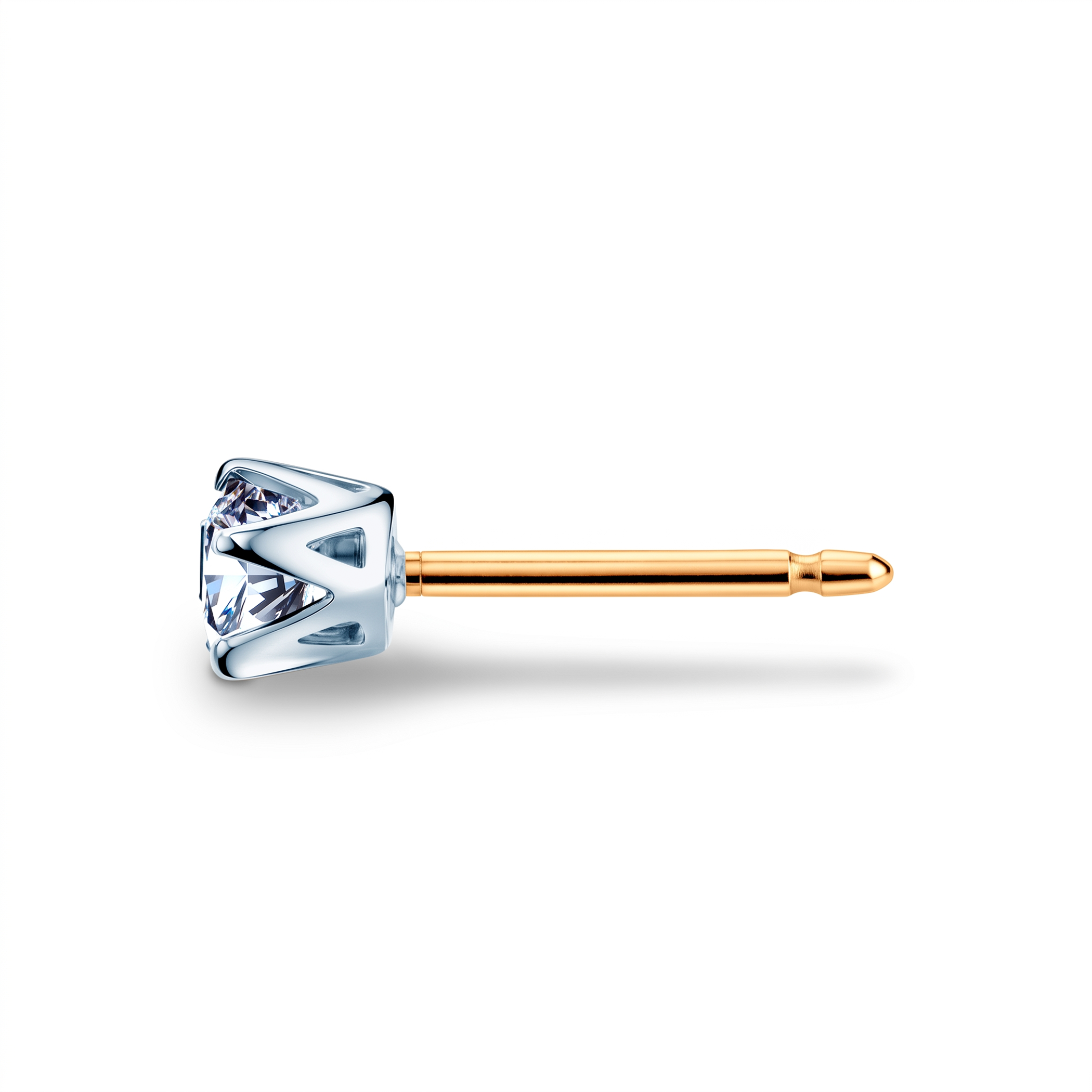 SAVICKI earrings: two-tone gold, lab-grown diamonds - 5