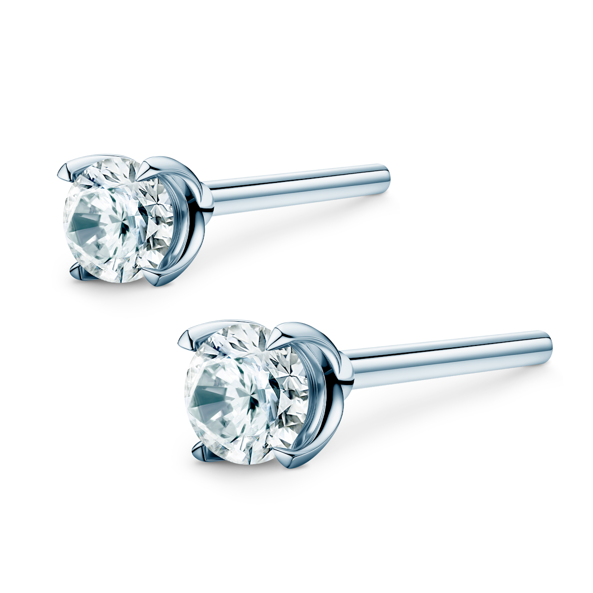 Share Your Love earrings: white gold, diamonds - 3