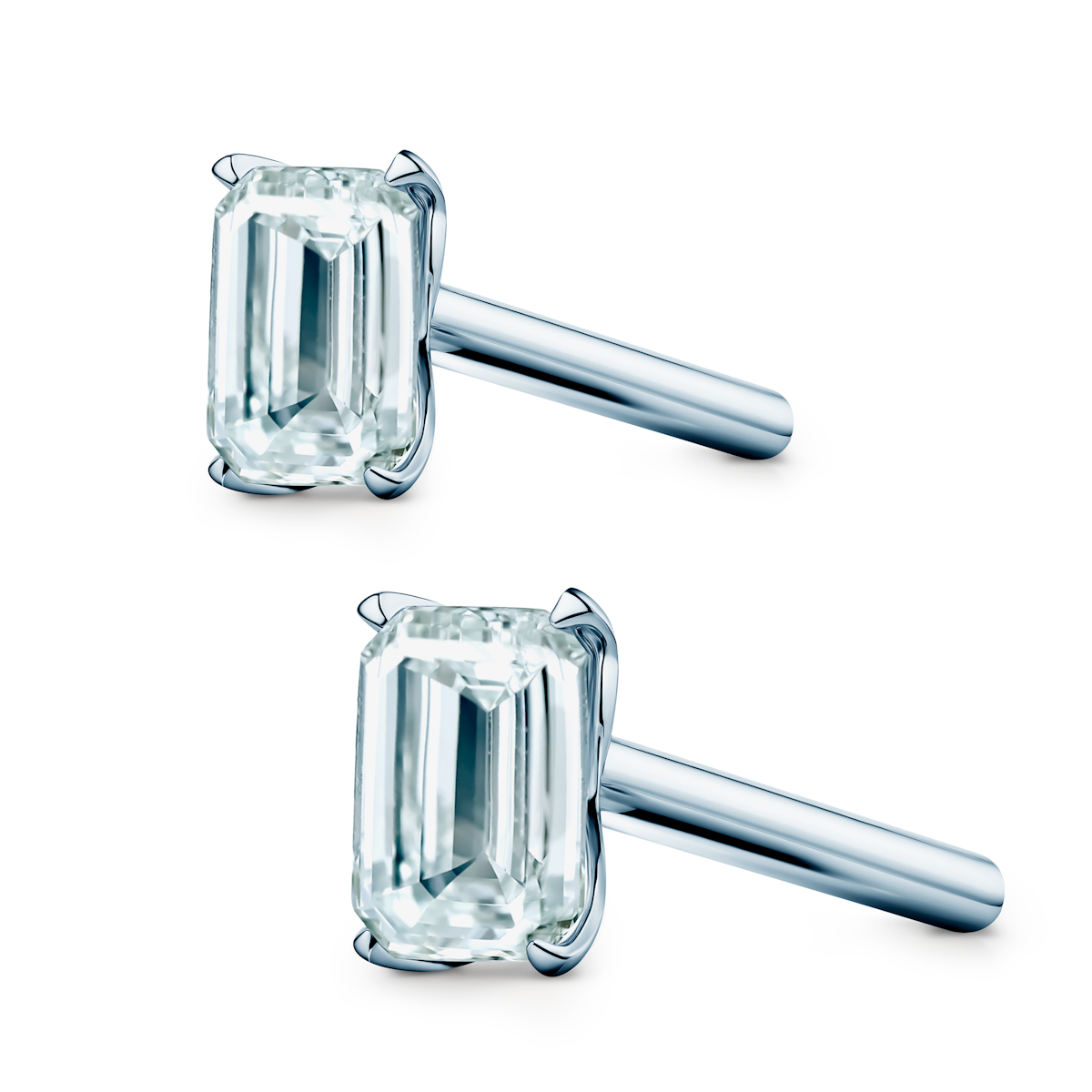 Share Your Love earrings: yellow gold, lab-grown diamonds, cushion cut - 3