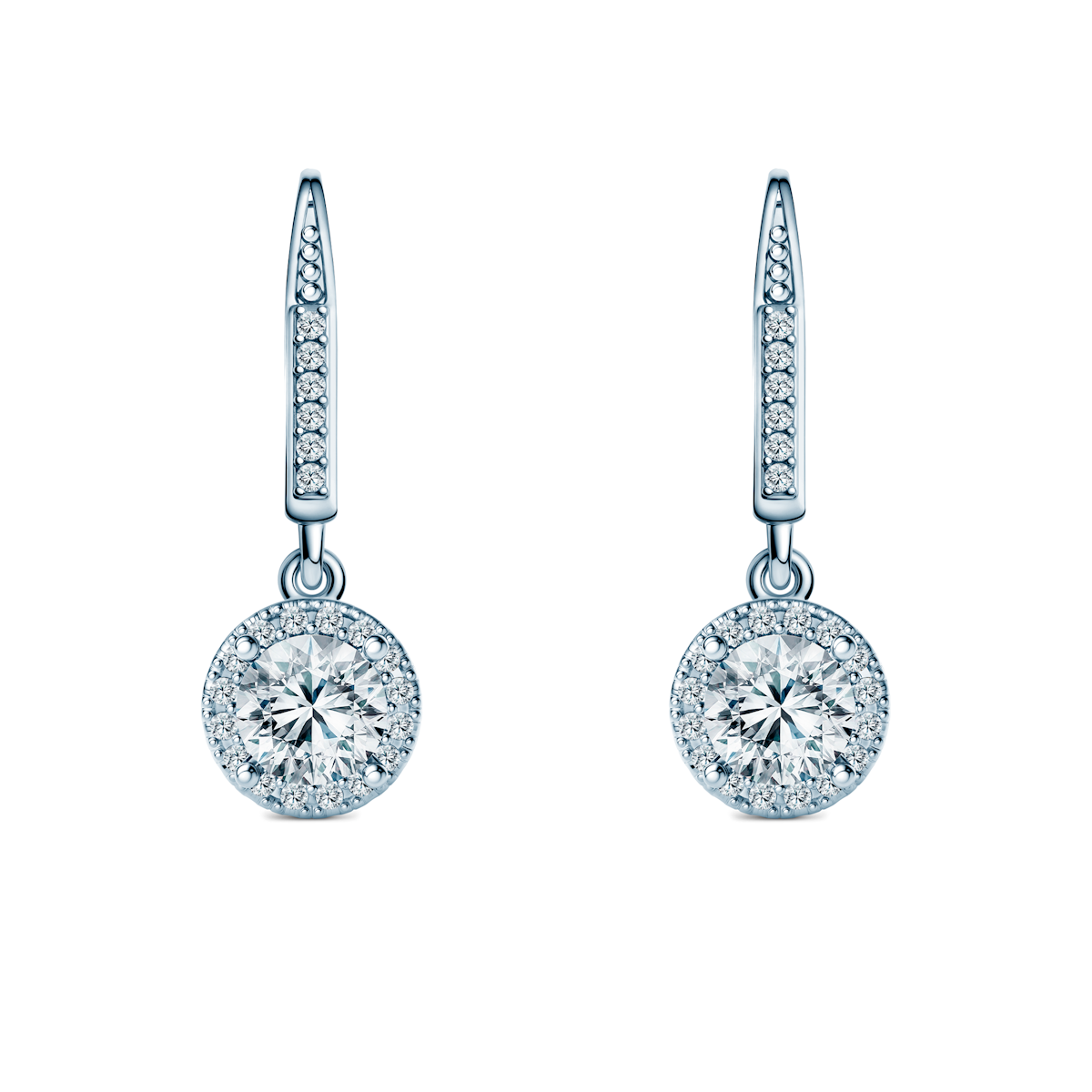 This Is Love earrings: white gold, diamonds