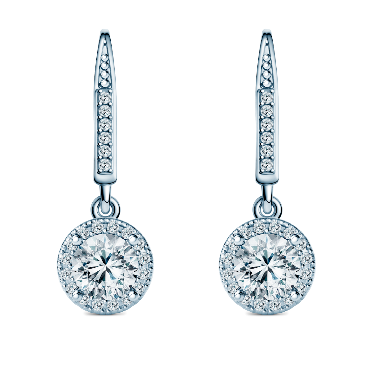 This Is Love earrings: white gold, lab-grown diamonds
