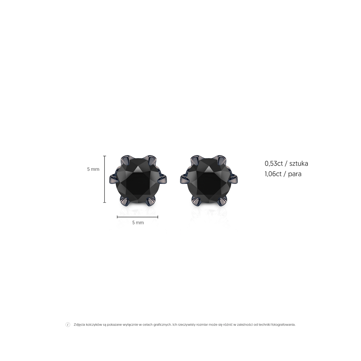 SAVICKI Earrings: Black gold, black diamonds