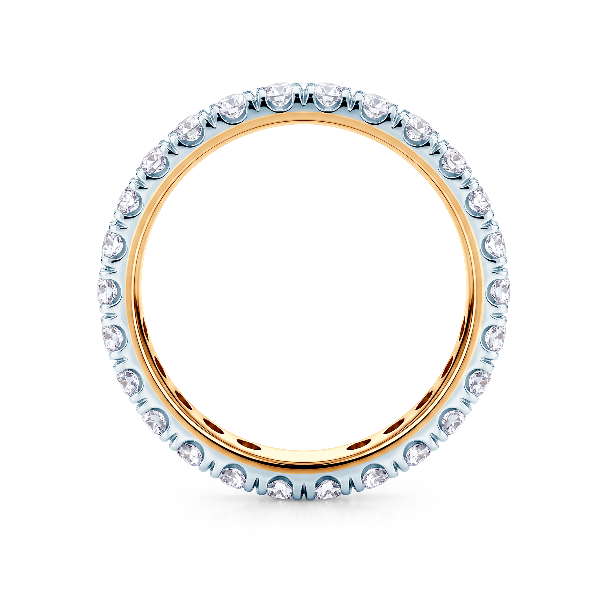 Verlobungsring SAVICKI: zweifarbiges Gold, Labordiamanten - 4
