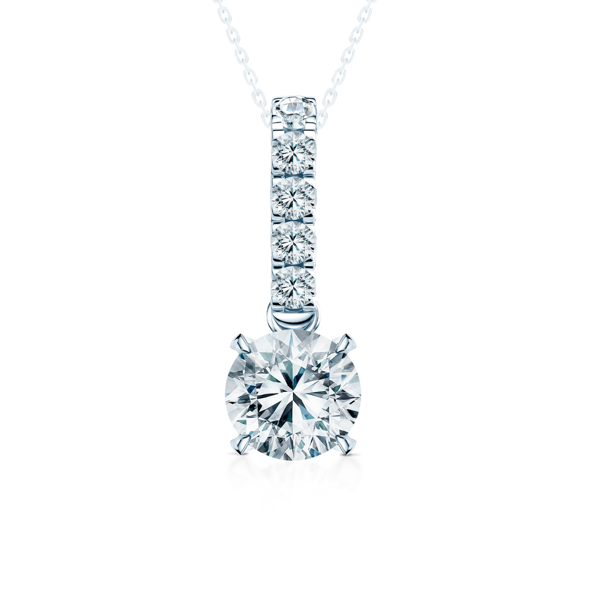 Pandantiv Share Your Love: aur alb, diamant