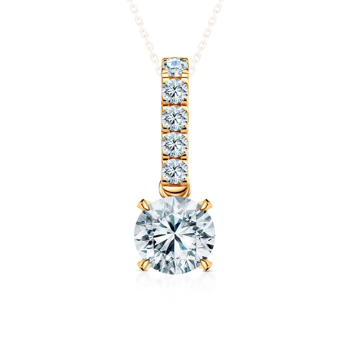Pandantiv Share Your Love: aur galben, diamant