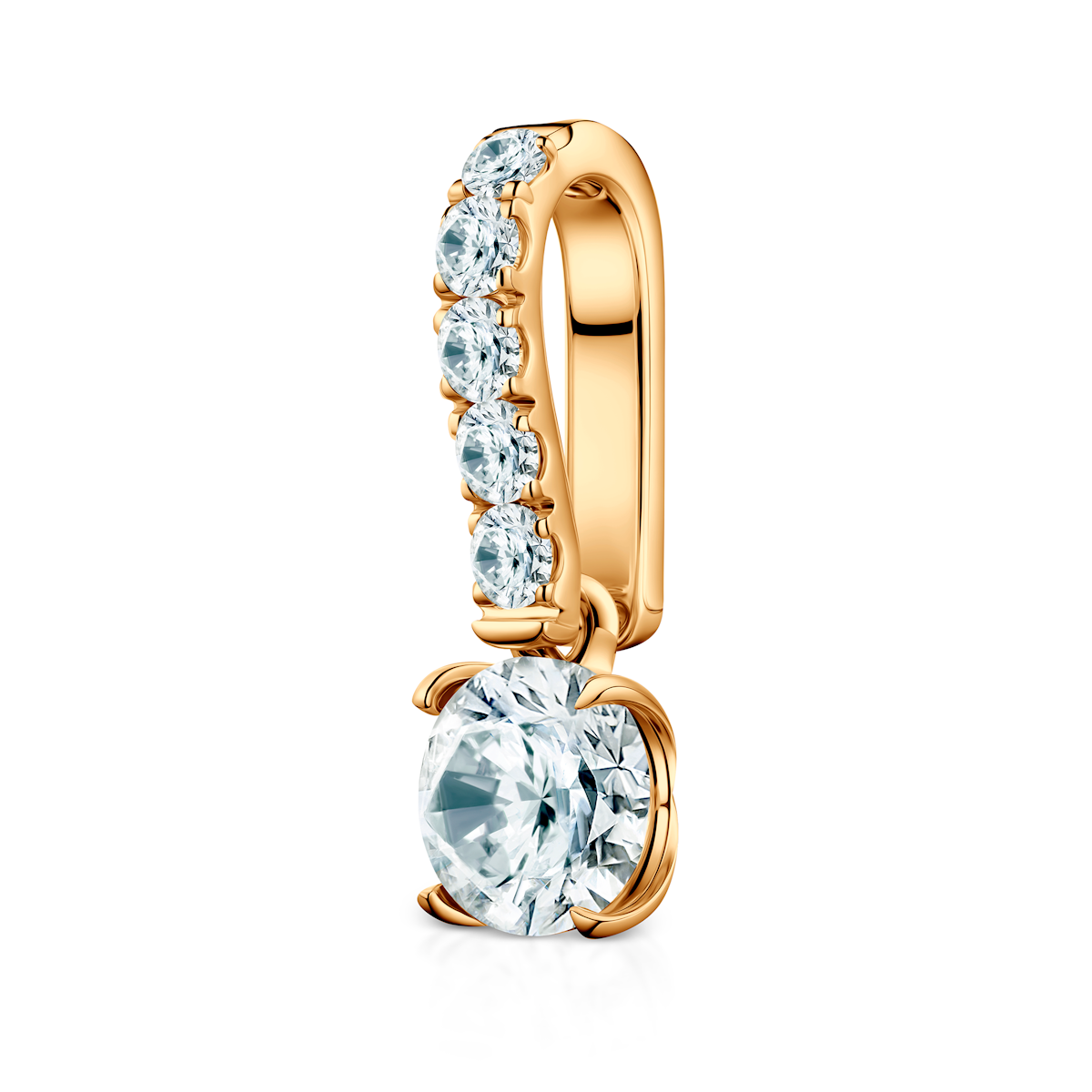 Share Your Love pendant: yellow gold, lab-grown diamond - 3
