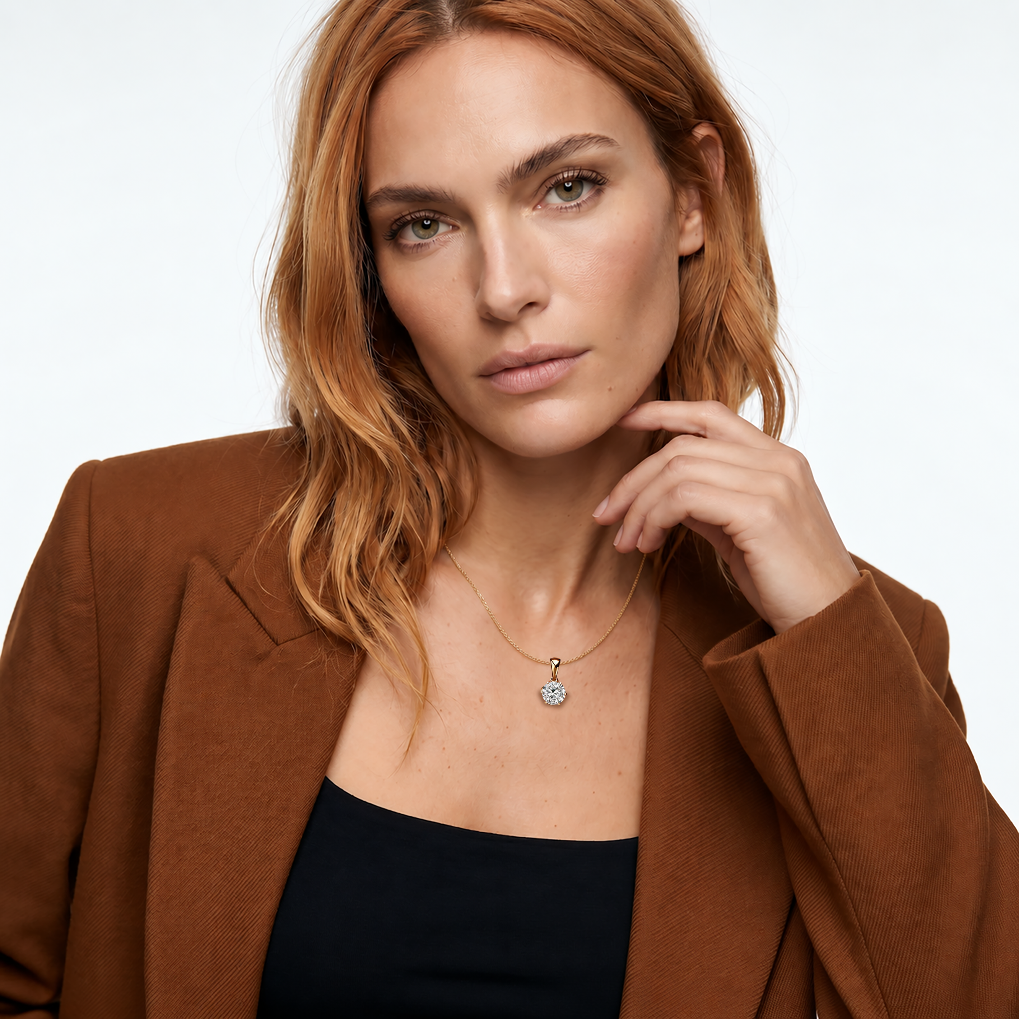 The Journey pendant: yellow gold, lab-grown diamond - 6