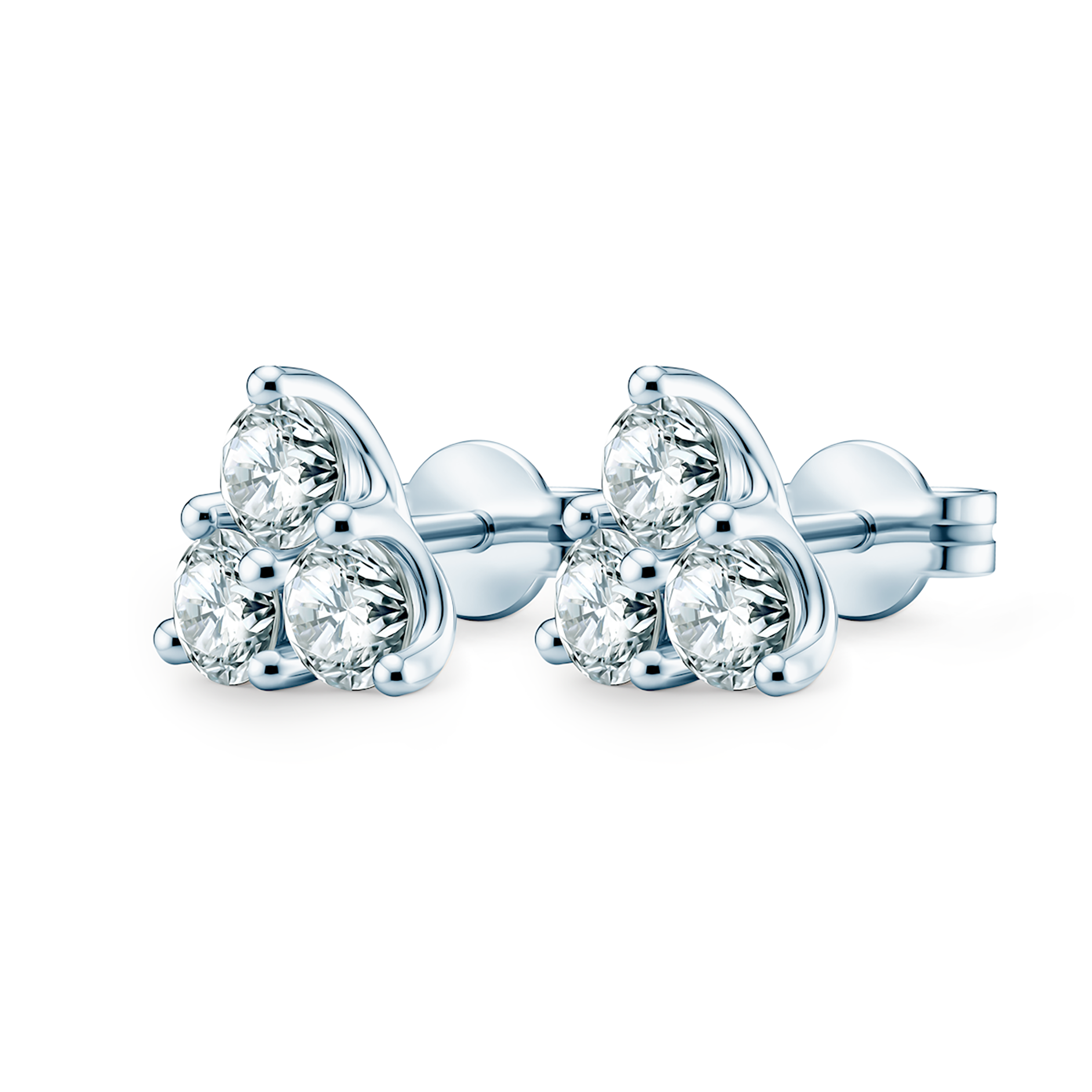 Fairytale earrings: white gold, lab-grown diamonds - 3