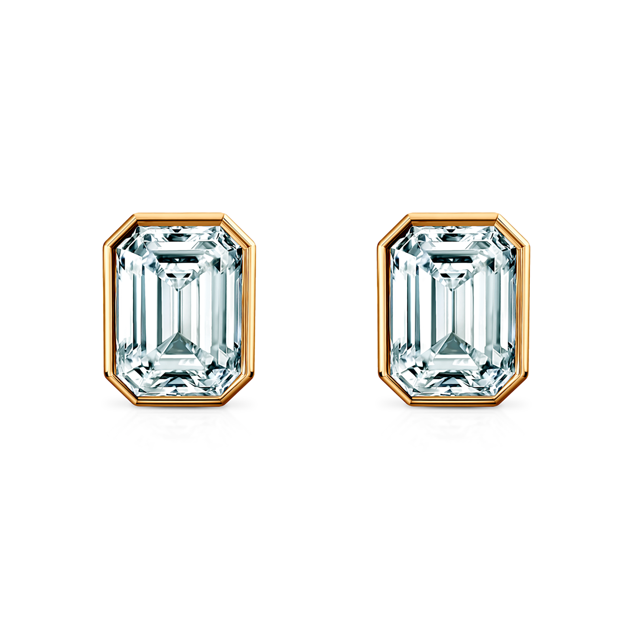 Ohrringe Pure: Gold, Diamanten