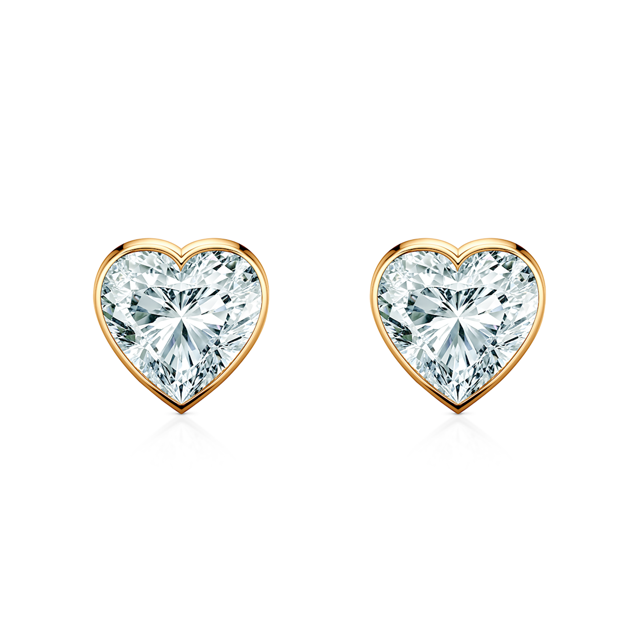 Ohrringe Pure: Gold, Diamanten