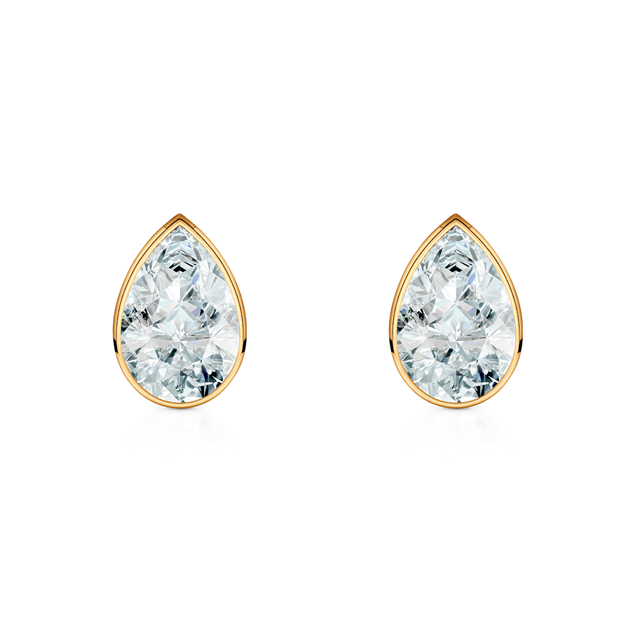 Ohrringe Pure: Gold, Diamanten