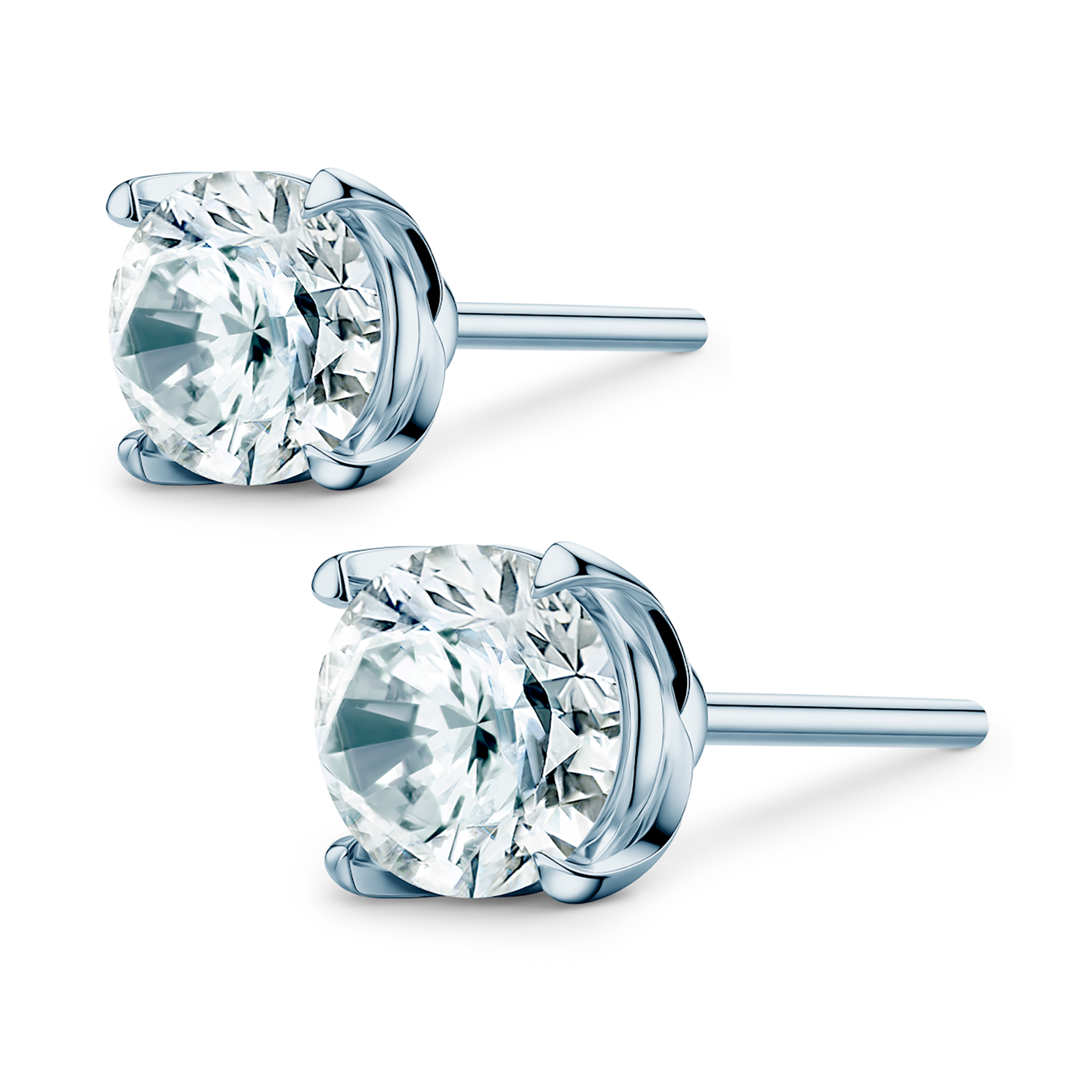 Share Your Love earrings: white gold, lab-grown diamonds - 3