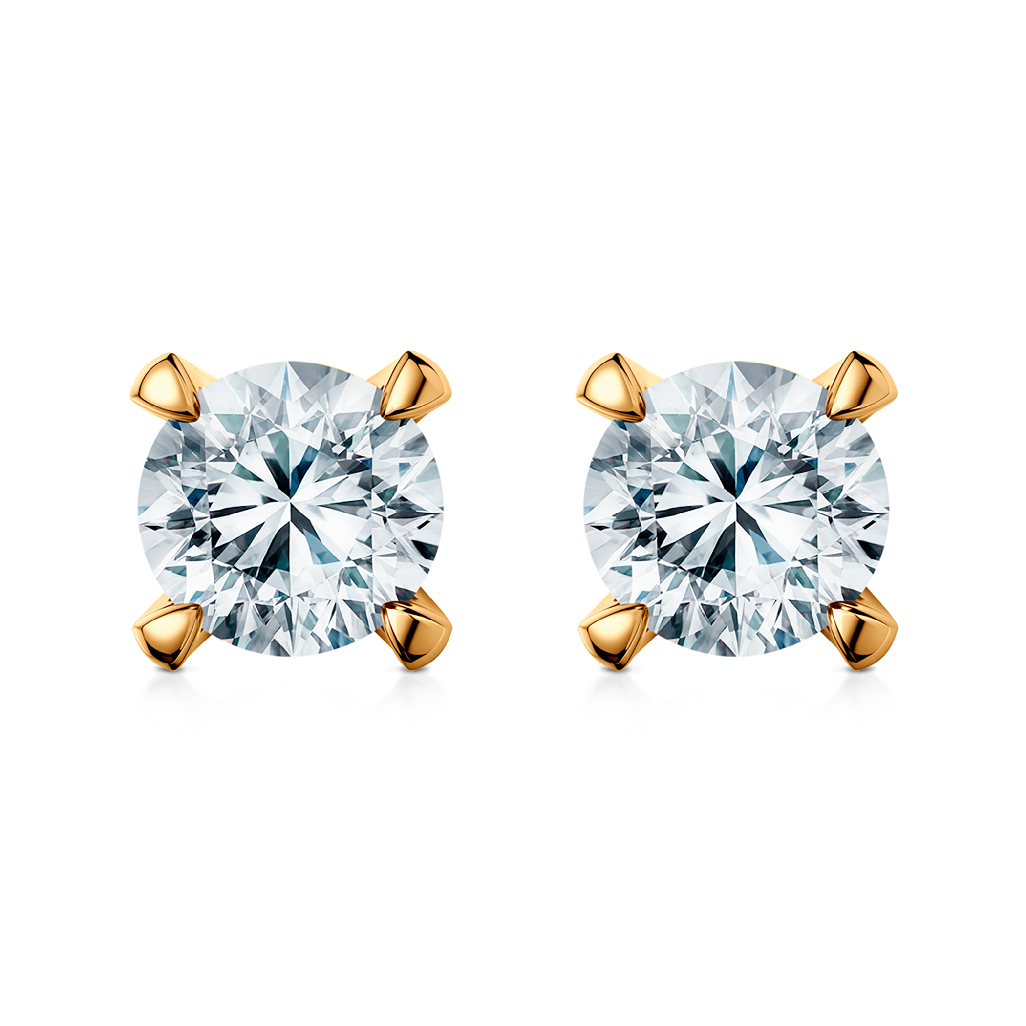 Cercei Share Your Love: aur galben, diamante de laborator