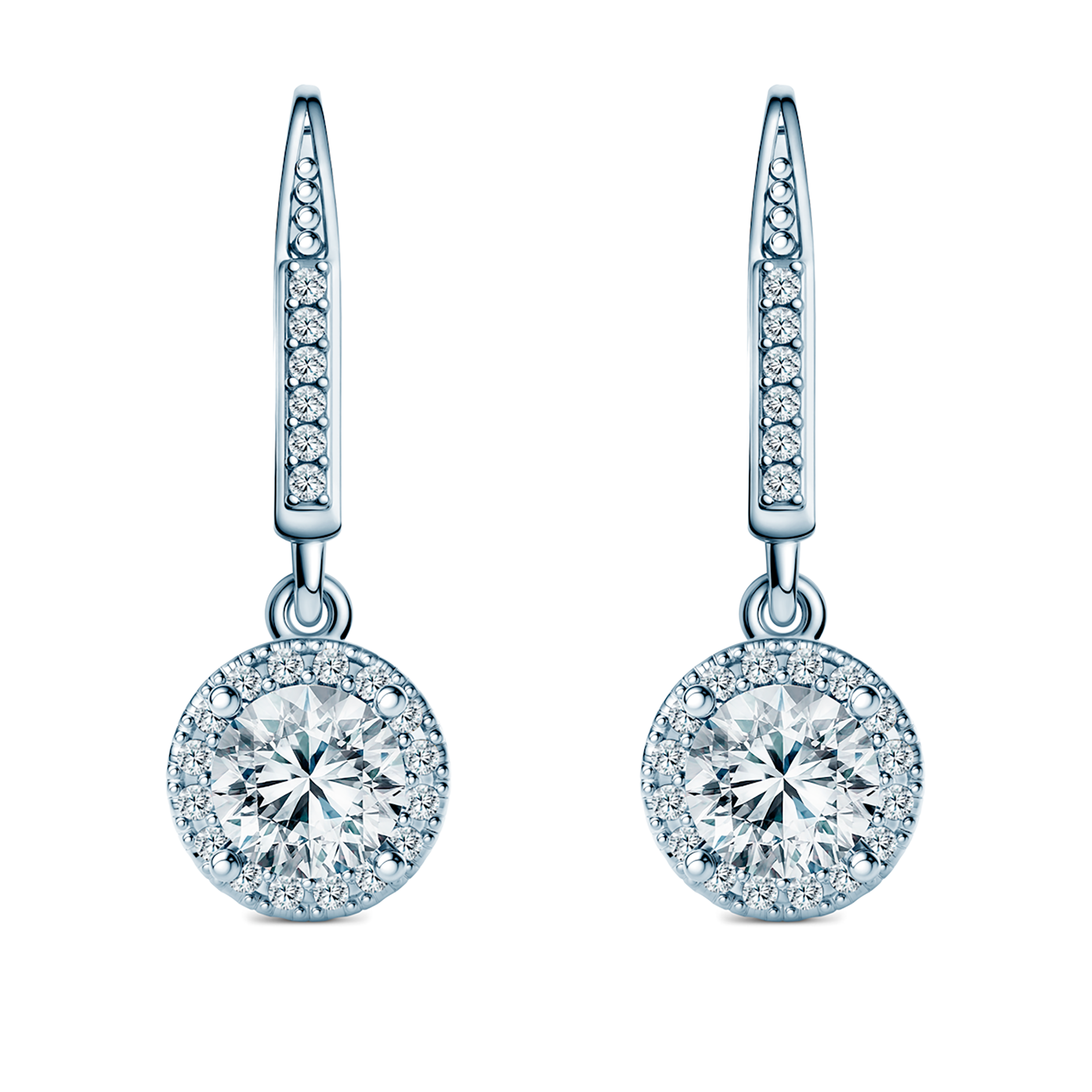 Cercei This is Love: aur alb, diamante de laborator