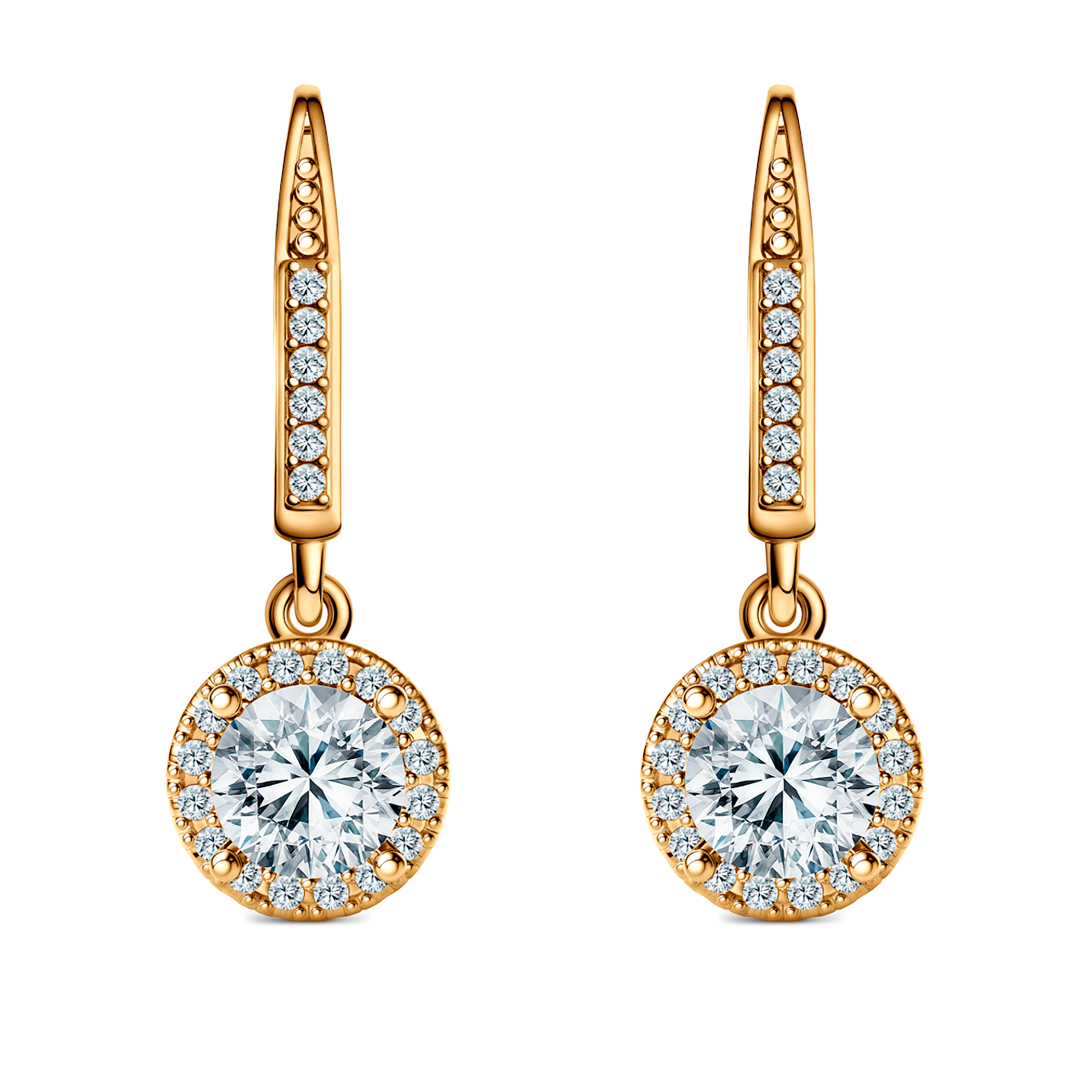 Cercei This is Love: aur galben, diamante de laborator