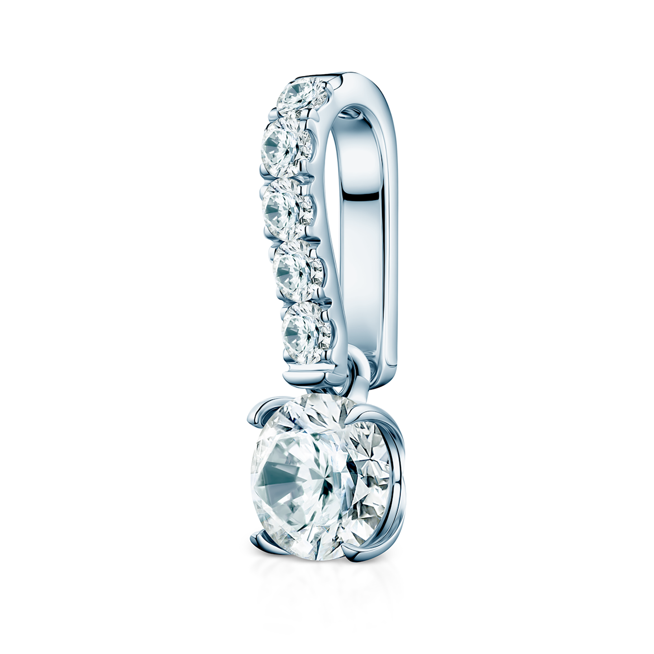 Share Your Love pendant: white gold, lab-grown diamond - 3