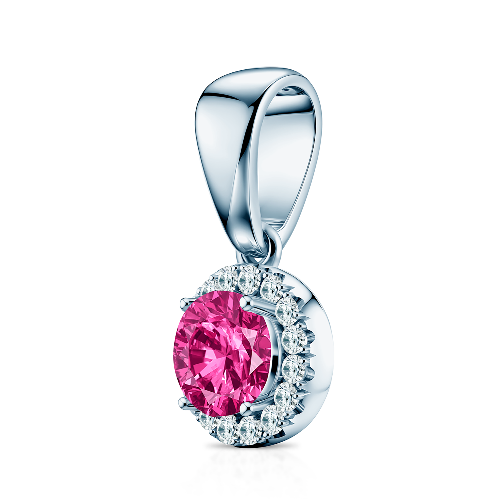 This Is Love pendant: white gold, lab-grown pink diamond, lab-grown diamonds - 3