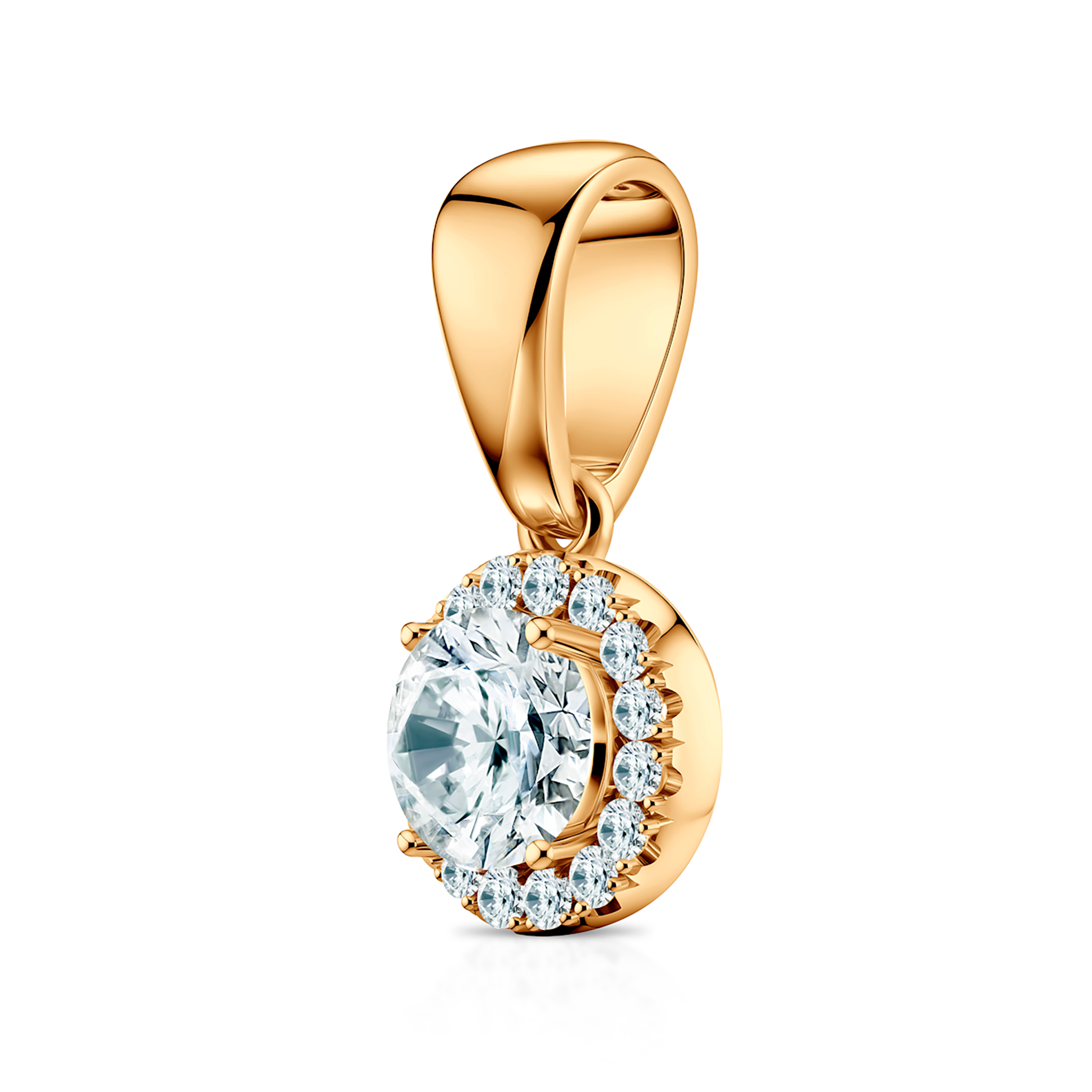 This Is Love pendant: yellow gold, lab-grown yellow diamond, lab-grown diamonds - 3