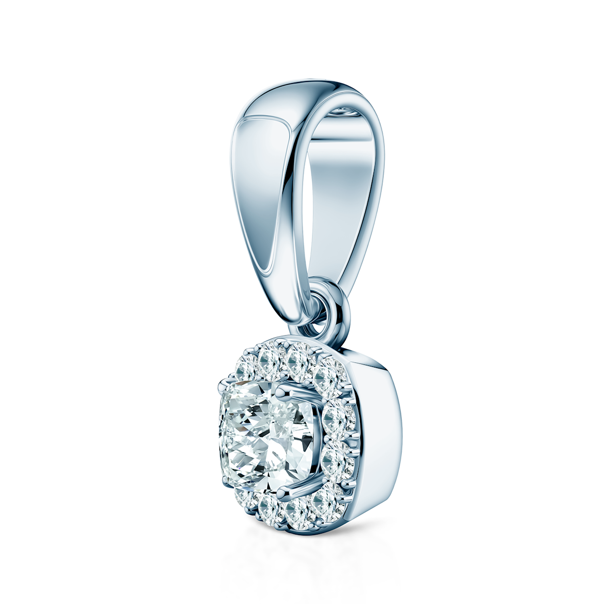 This Is Love pendant: white gold, cushion cut diamonds - 3
