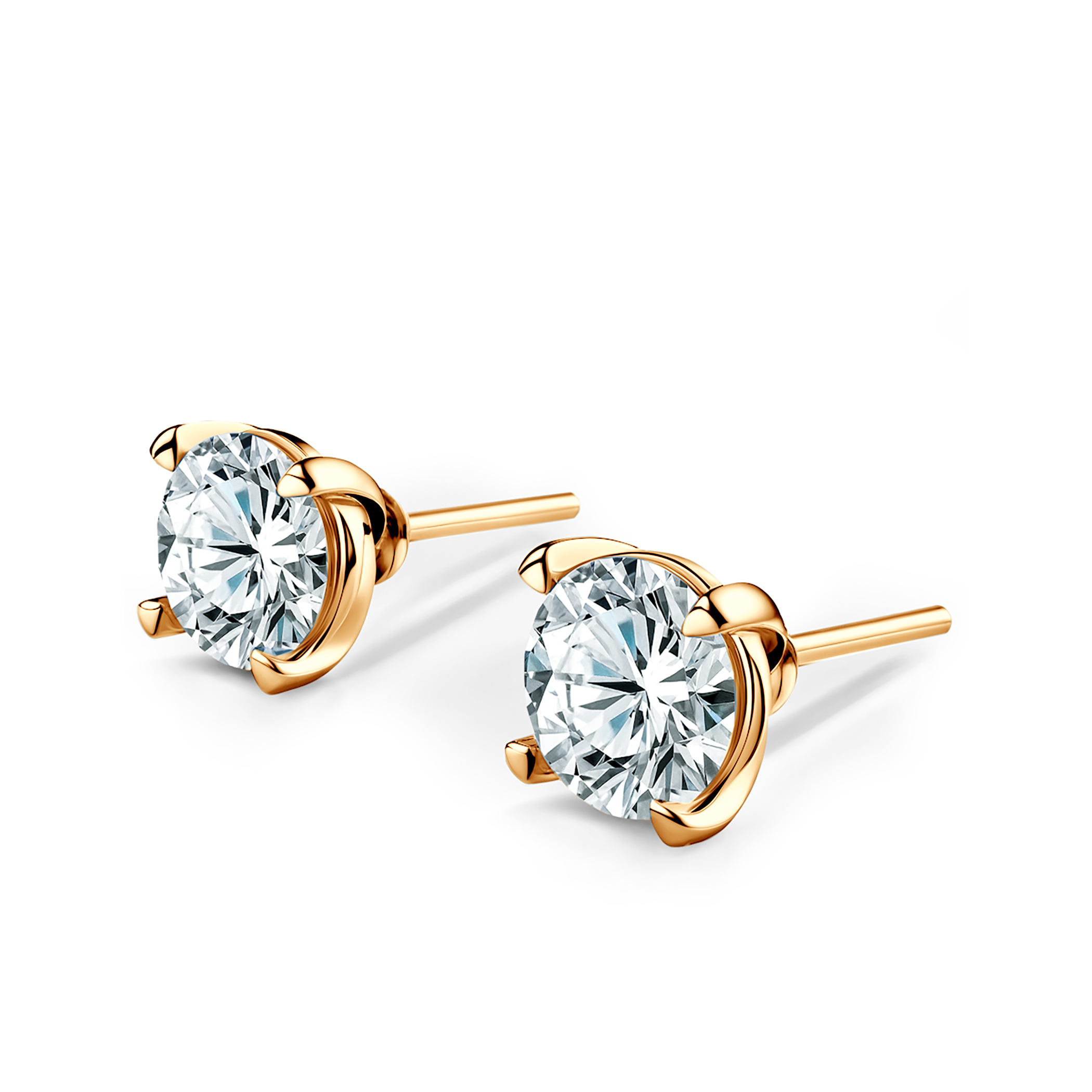 Share Your Love earrings: yellow gold, lab-grown diamonds - 6