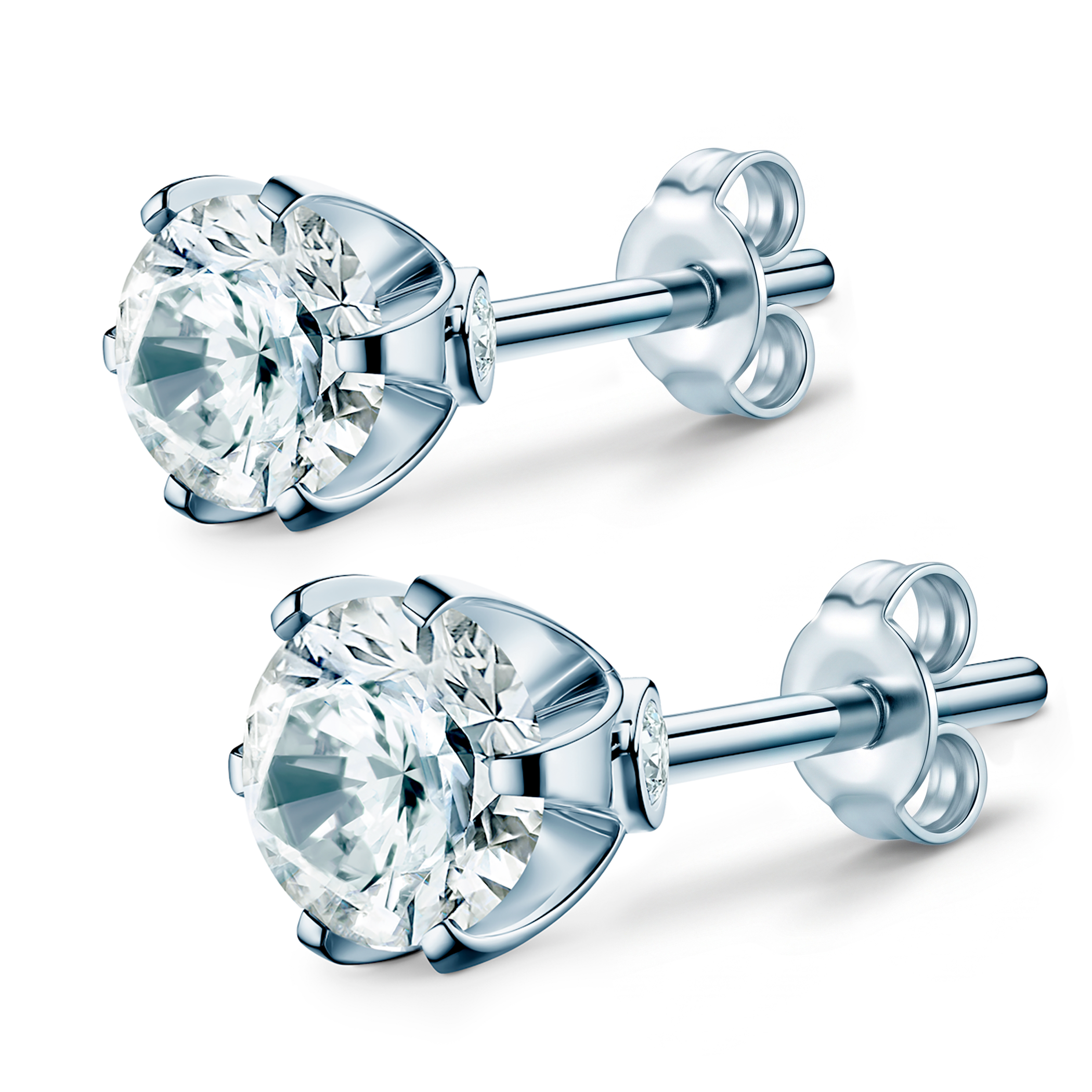 The Journey earrings: white gold, lab-grown diamonds - 4