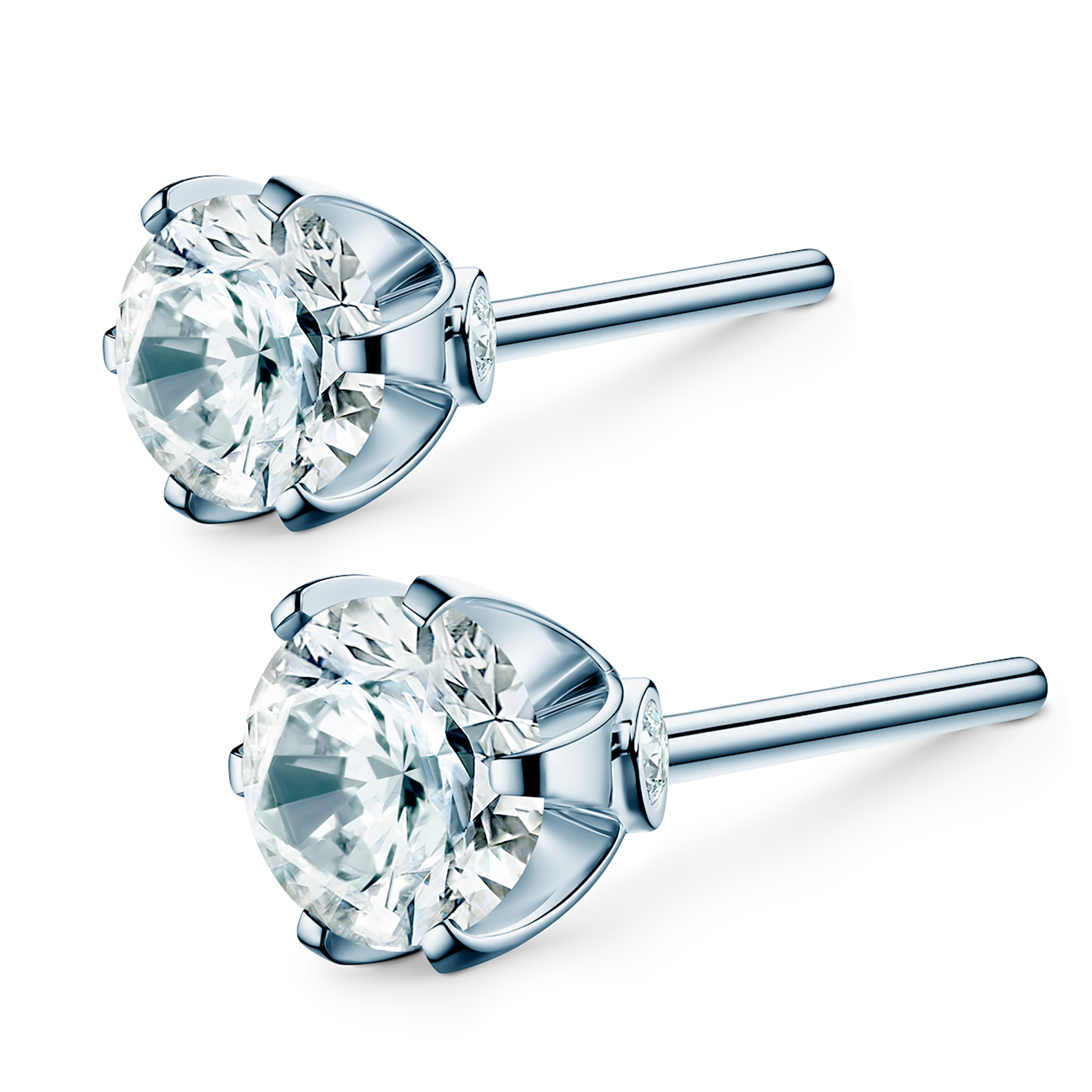The Journey earrings: white gold, lab-grown diamonds - 6