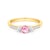 Zásnubný prsteň Dream: zlatý, ružový zafír