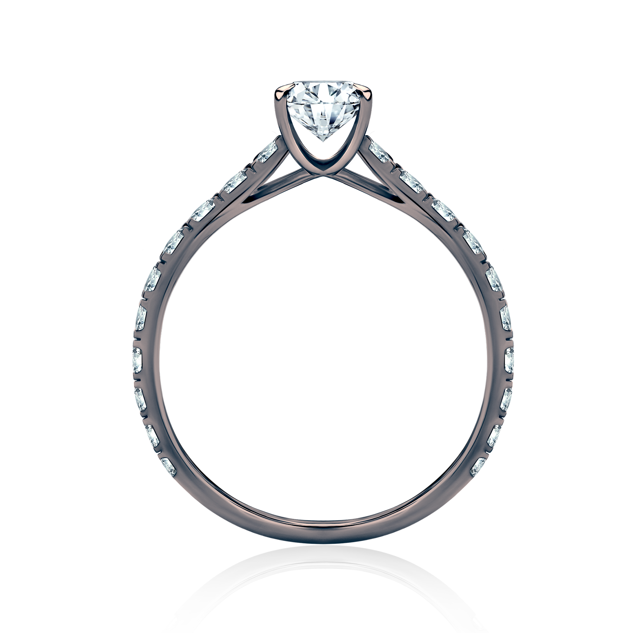 Verlobungsring Share Your Love: Schwarz Gold, Diamant