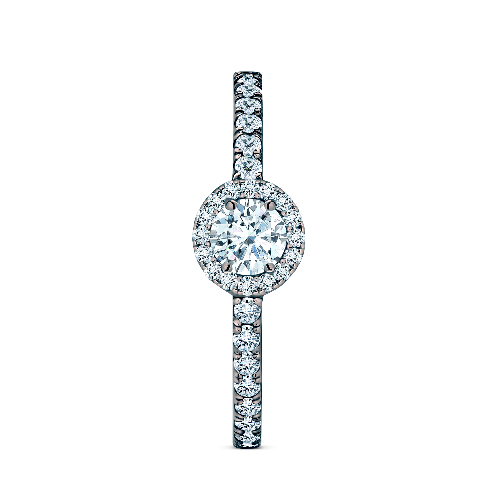 Pierścionek zaręczynowy This is Love: czarne złoto, diament