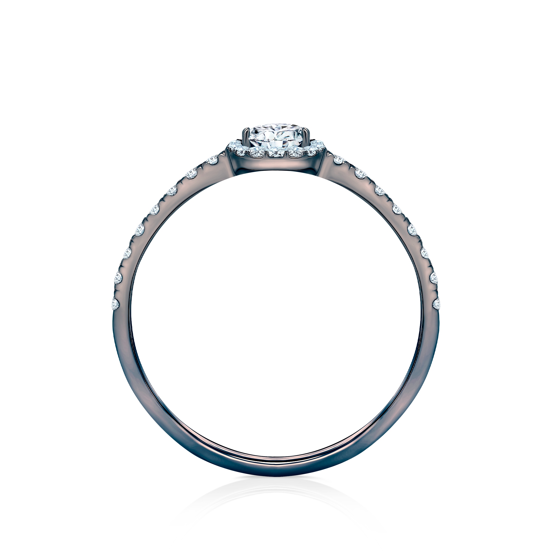 Verlobungsring This is Love: schwarzes Gold, Diamant - 3