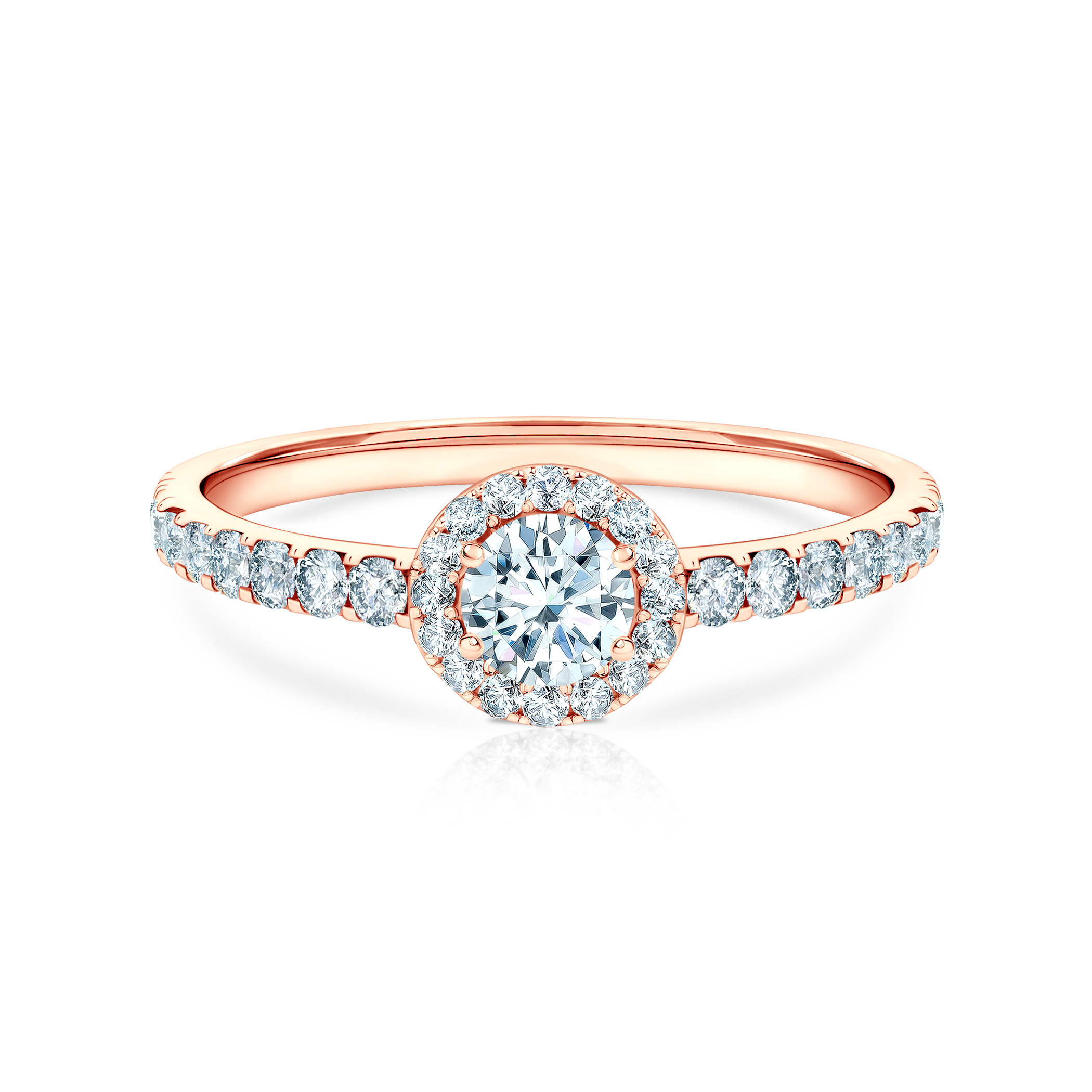 Pierścionek zaręczynowy This is Love: różowe złoto, diament