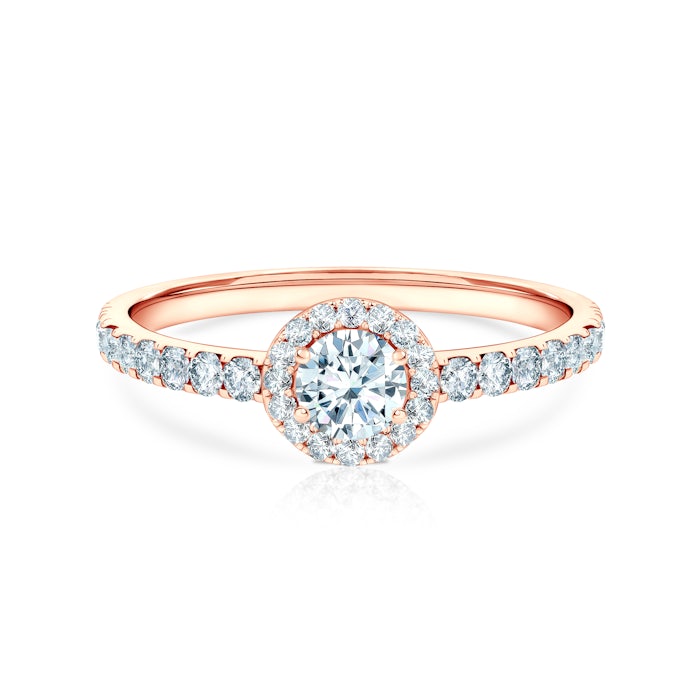 Pierścionek zaręczynowy This is Love: różowe złoto, diament