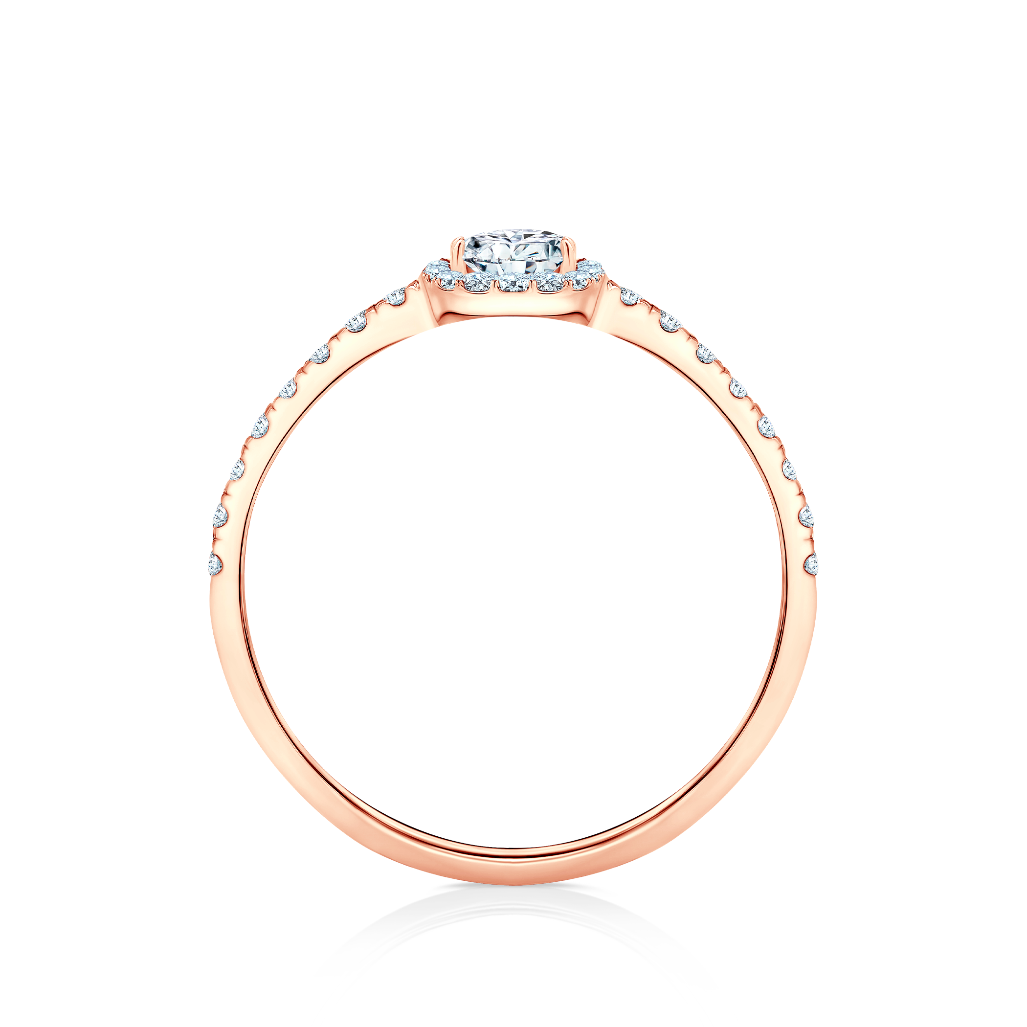 Verlobungsring This is Love: Roségold, Diamant