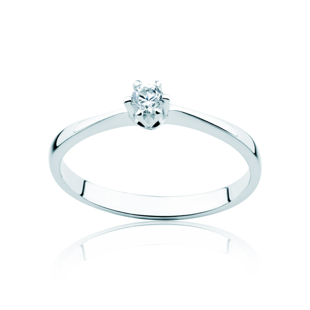 Triumph of Love Collection | Solitaire Engagement Ring: white gold, diamond