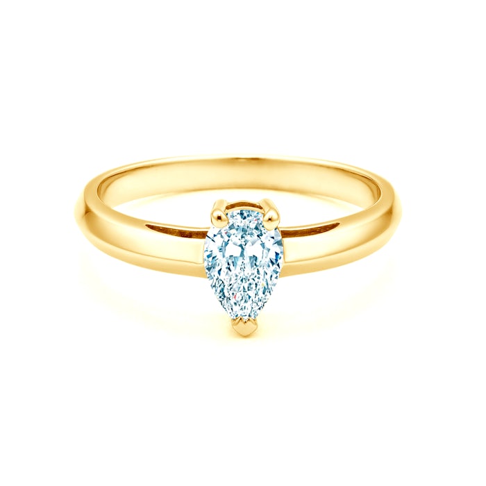 Solitaire Engagement Ring: gold, diamond