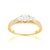 Zásnubní prsten SAVICKI: žluté zlato, diamanty