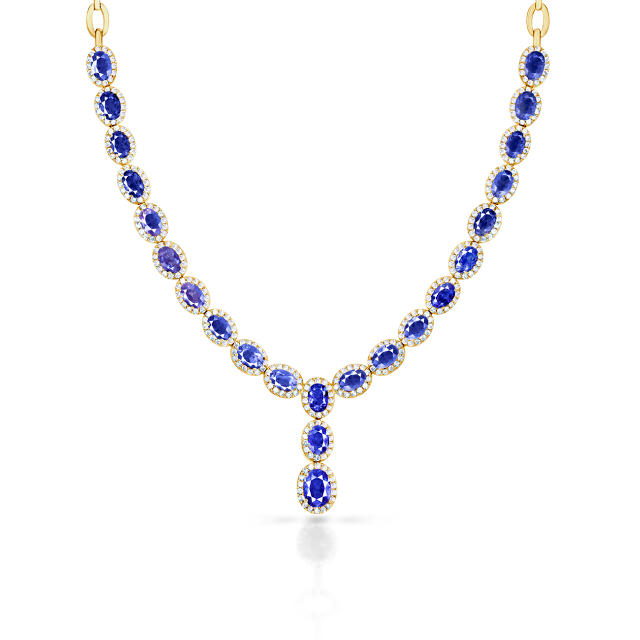 tanzanite collar necklace