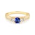Ring Heart of the Ocean: Gold, Blau Saphir