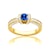Ring Heart of the Ocean: Gold, Blauer Saphir